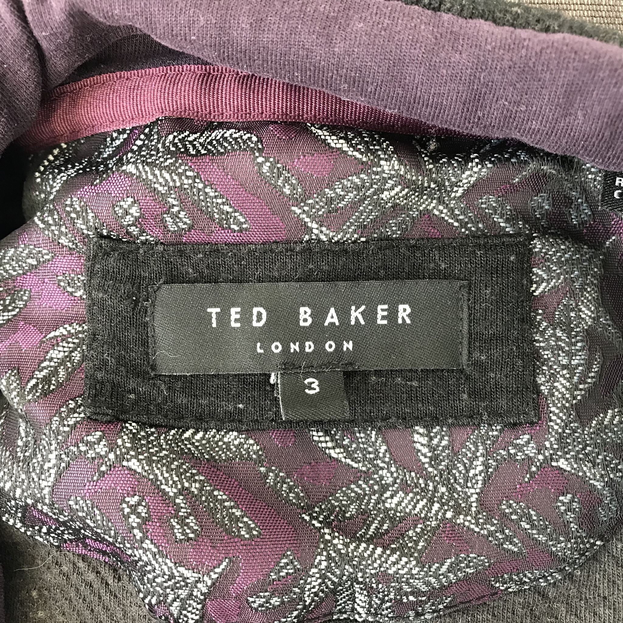 Ted Baker Men's Valerio Funnel Neck Sweater Charcoal Gray Sz M (3)
