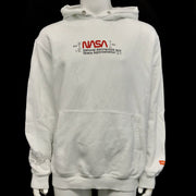 Heron Preston NASA White Manual Hoodie Sweatshirt Sweater Sz L
