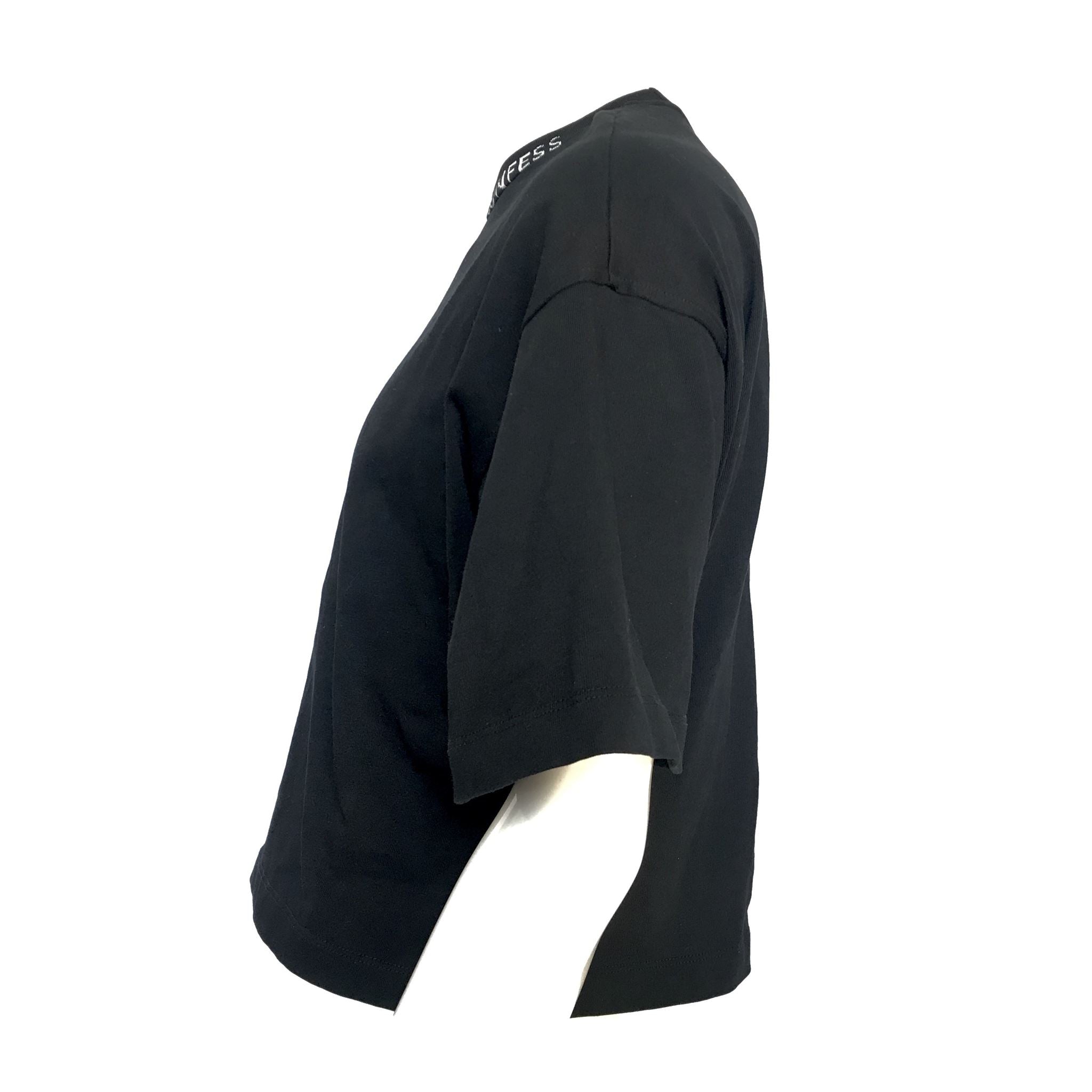 MAO Mart Homme Men's Designer Crop Top Shirt Black Sz M