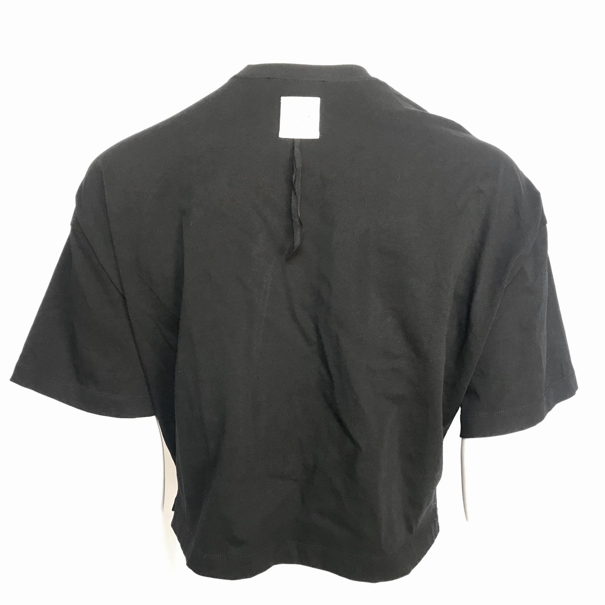 MAO Mart Homme Men's Designer Crop Top Shirt Black Sz M