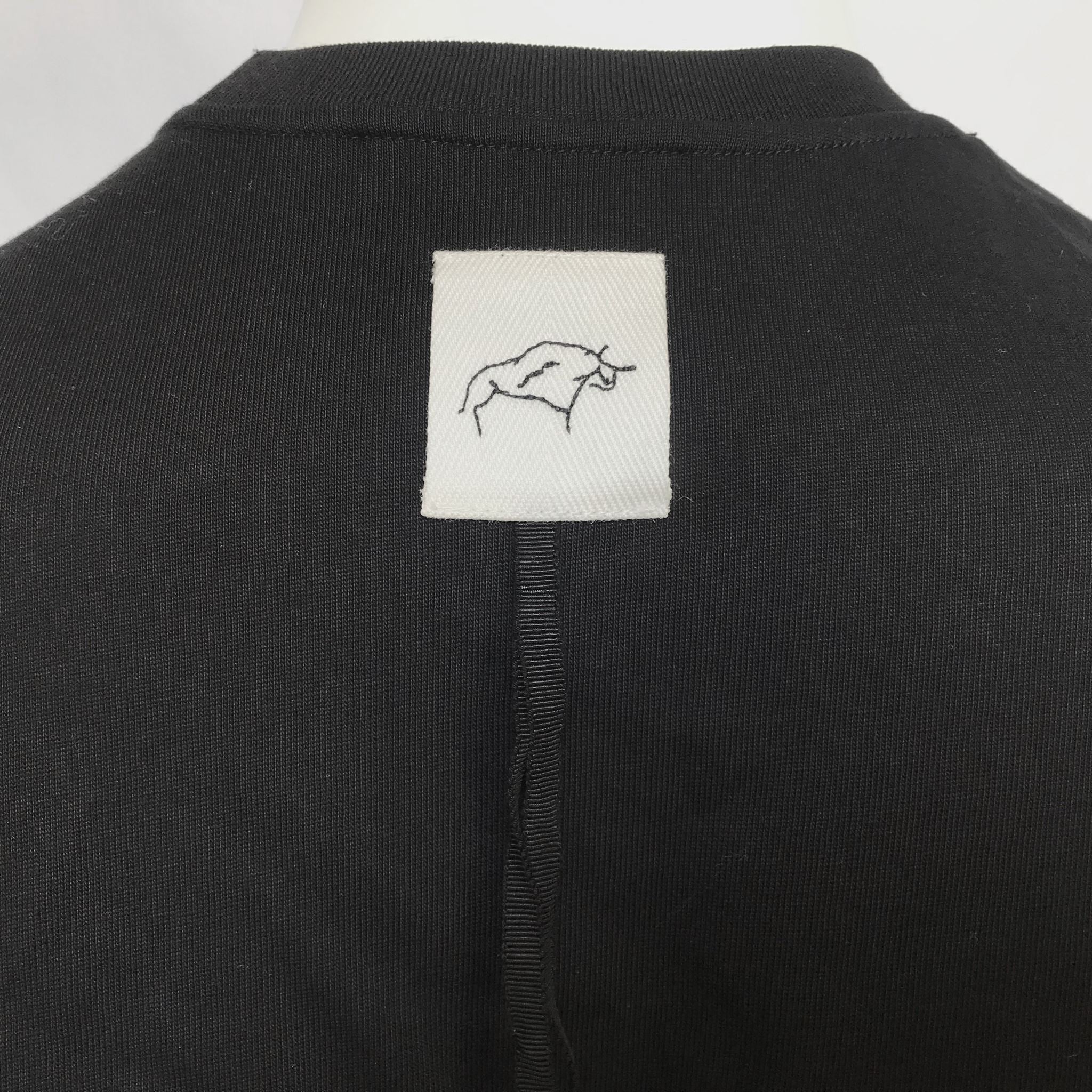 MAO Mart Homme Men's Designer Crop Top Shirt Black Sz M