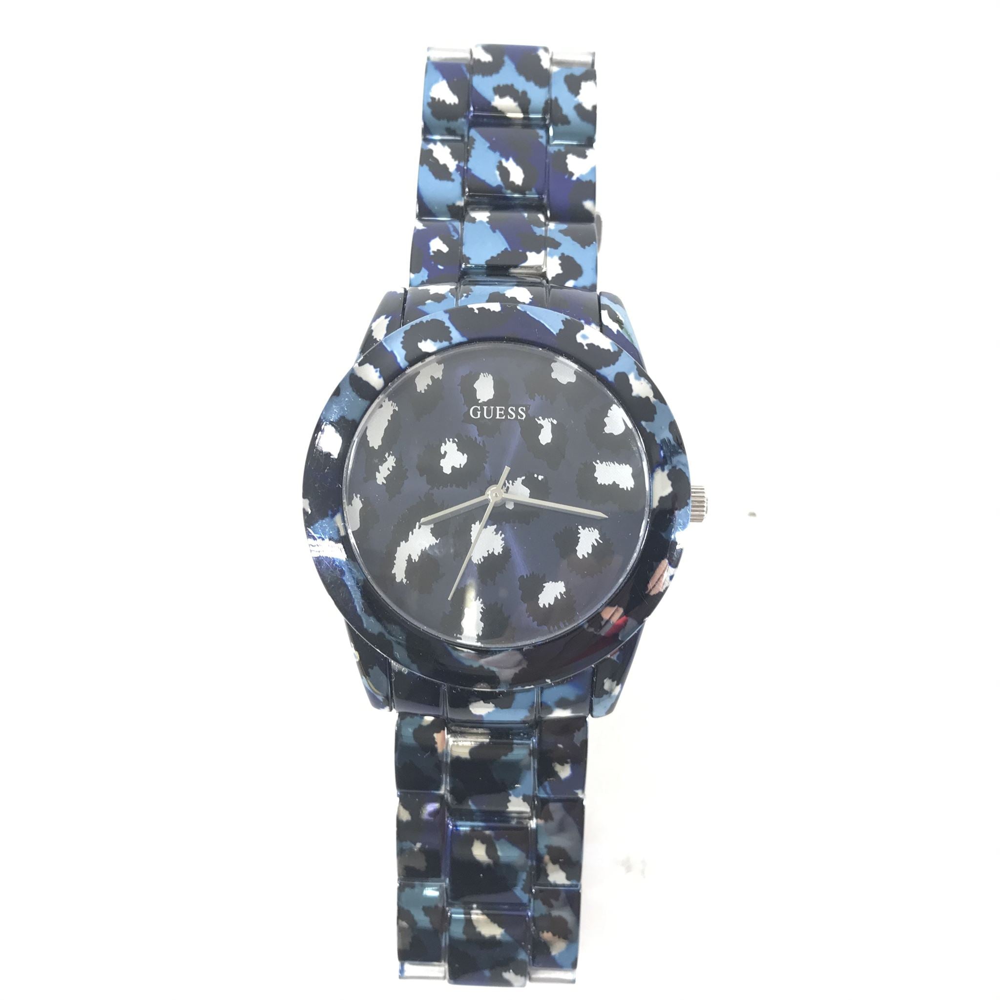 Guess ROAR W0425L1 Stainless Steel Women's Watch - Blue Leopard