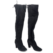 Stuart Weitzman Kirstie 80 Over the Knee Boots Black Suede Sz 39