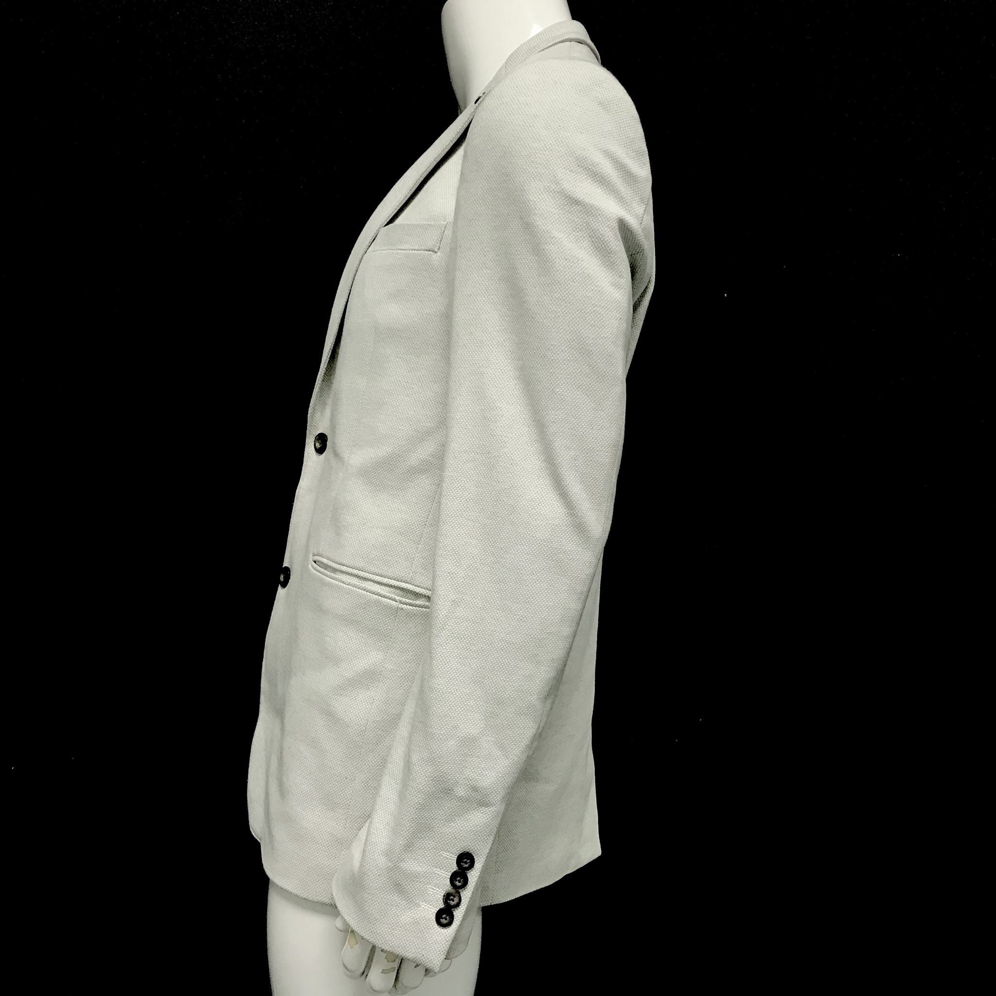Industrie Men's The Caulfield Blazer Natural White Gray Size M