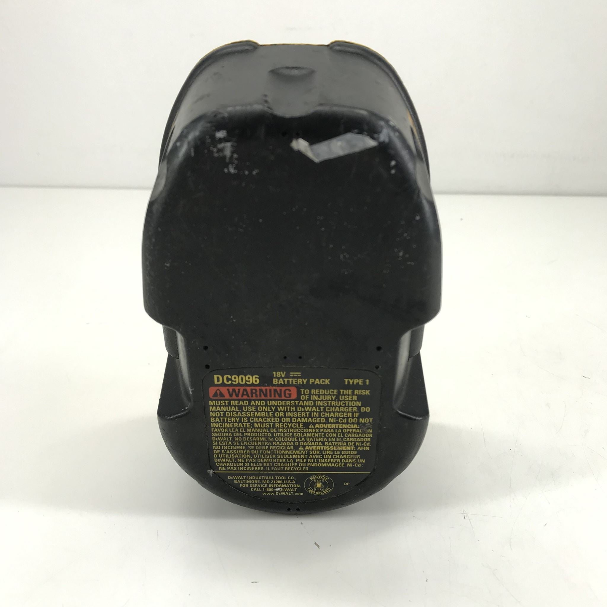 Genuine OEM DeWalt 18v XRP NiCd Rechargeable Battery DC9096 V2