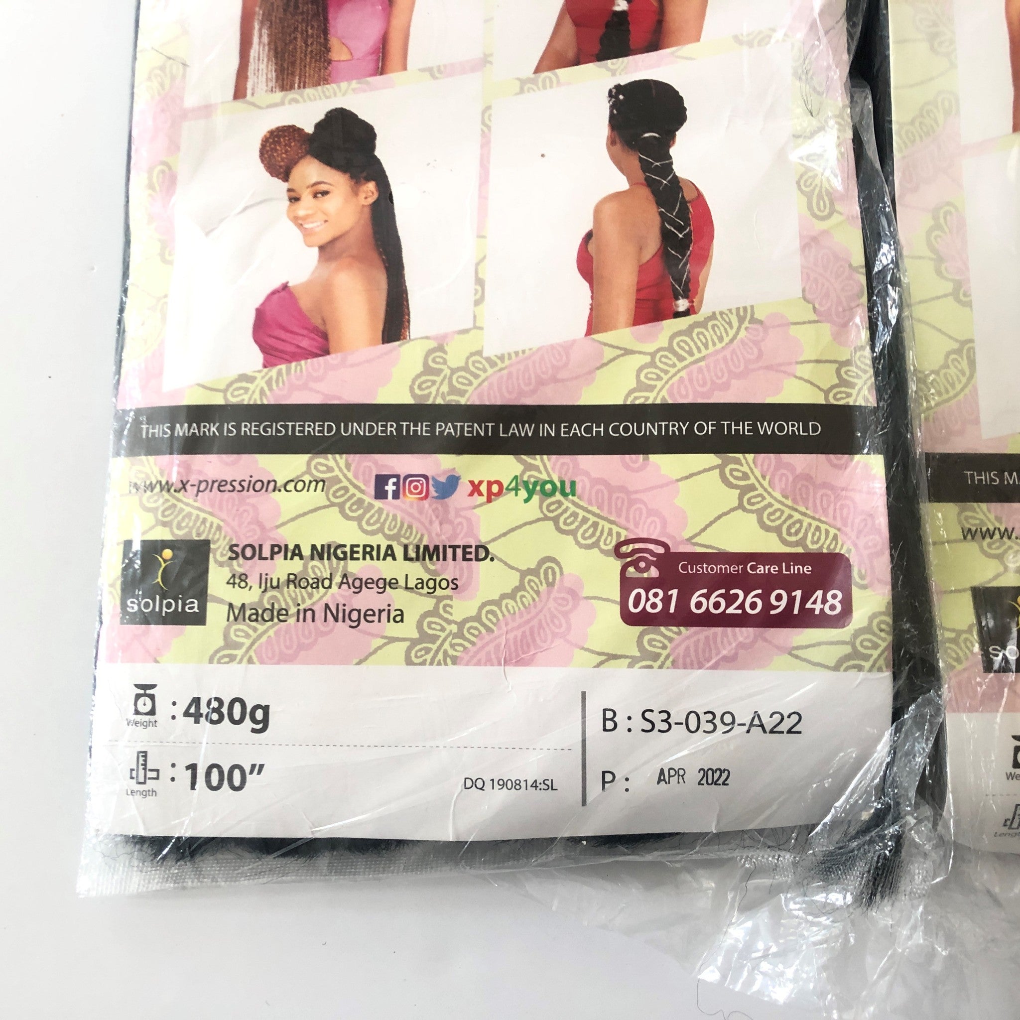 3 x 480g Naomi Etobi 100" Length Superior Volume Hair Extensions Black 1