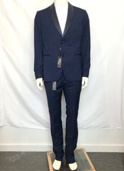 Senso Uomo Lief Horsens Men's 2 Piece Navy Blue Suit 42R Jacket and 34R Pants