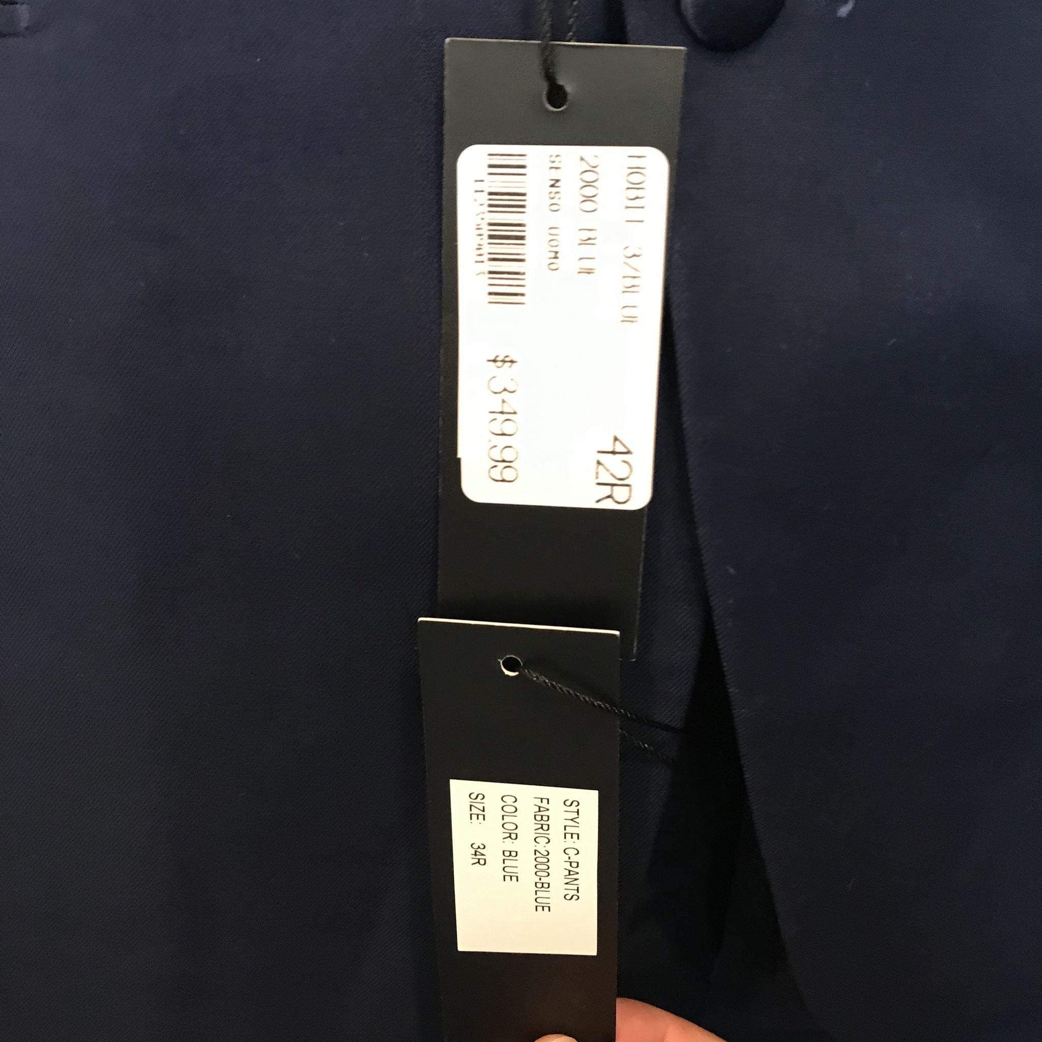 Senso Uomo Lief Horsens Men's 2 Piece Navy Blue Suit 42R Jacket and 34R Pants