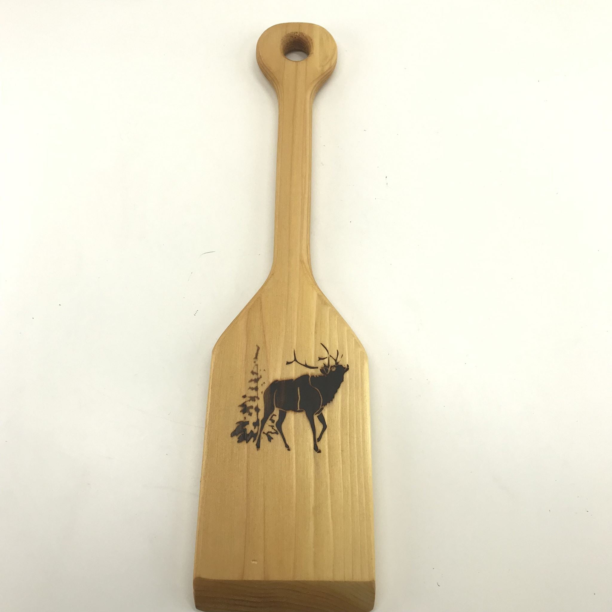 The Great Canadian Beaver Tail BBQ Scraper 100% Cedar 16" - Caribou