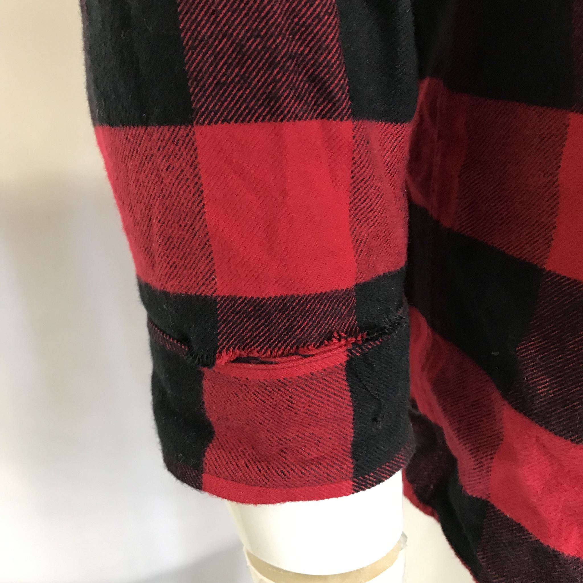 OVO October's Very Own Checkered Flannel Shirt Sz L READ