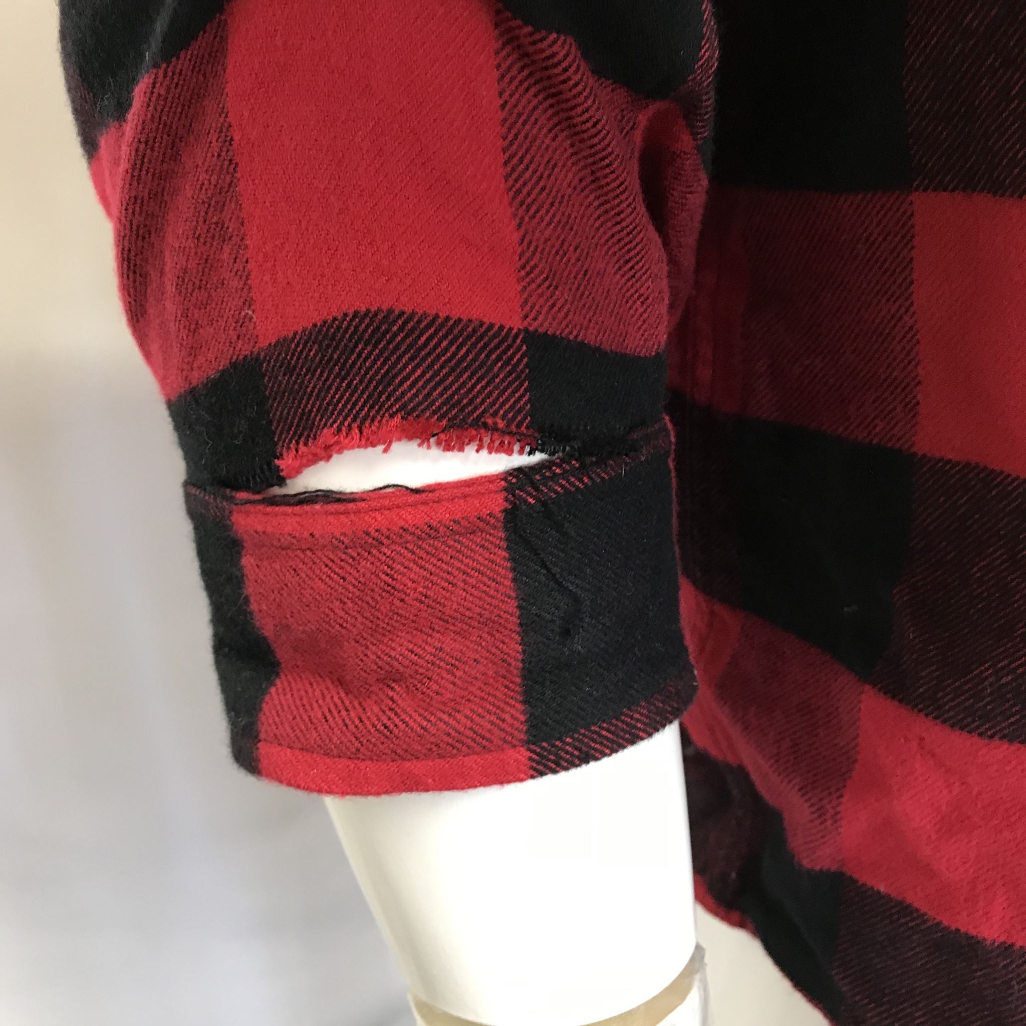 OVO October's Very Own Checkered Flannel Shirt Sz L READ