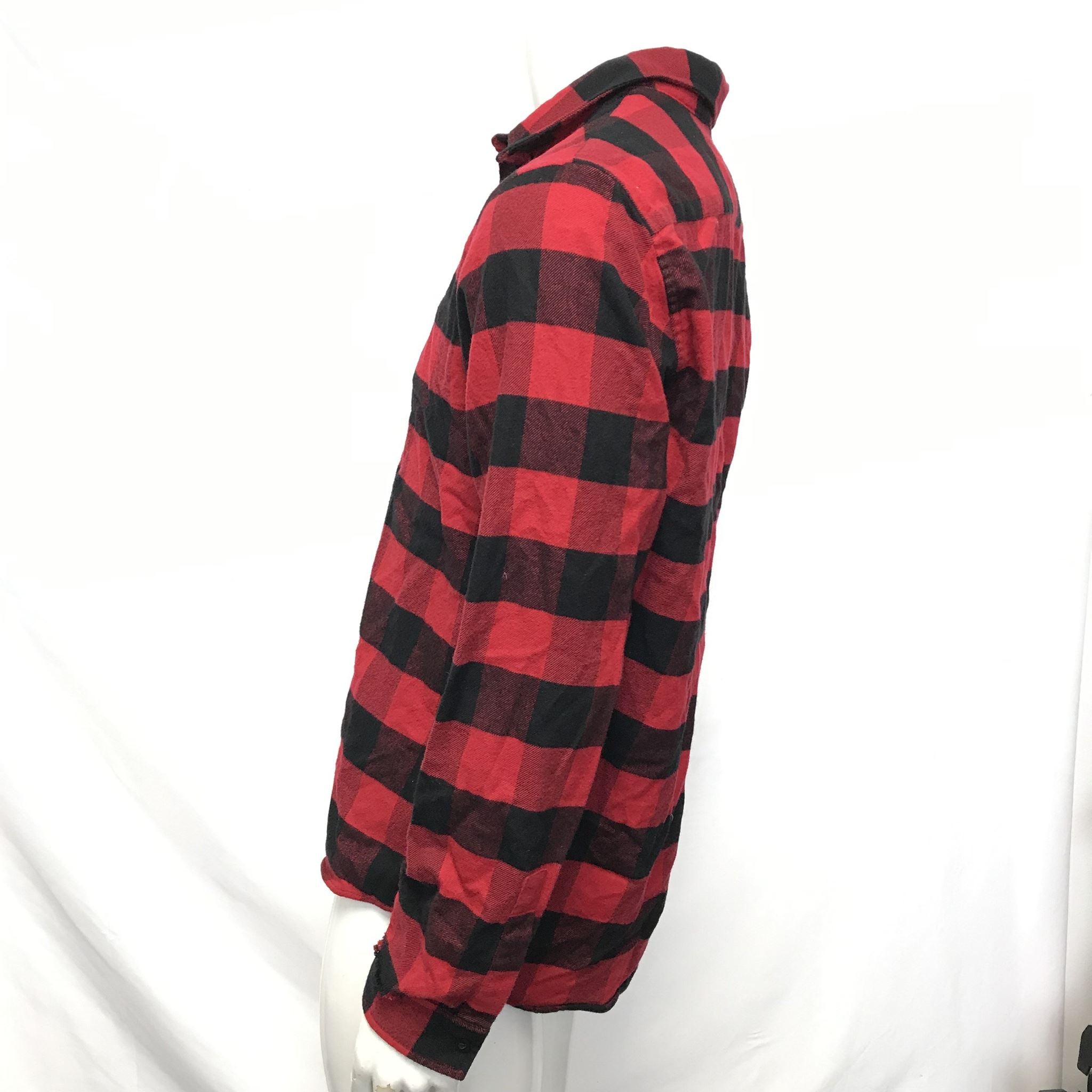OVO October's Very Own Checkered Flannel Shirt Sz L READ