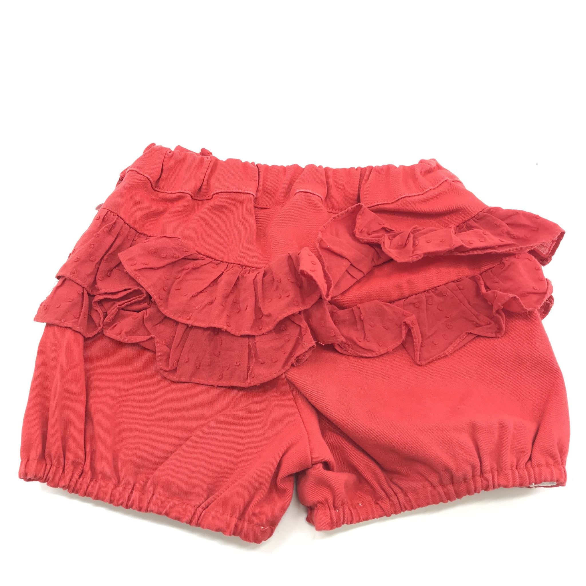 Dolce Petit Spanish Red Bloomers Style Ruffle Shorts Girls' Size 4 Years