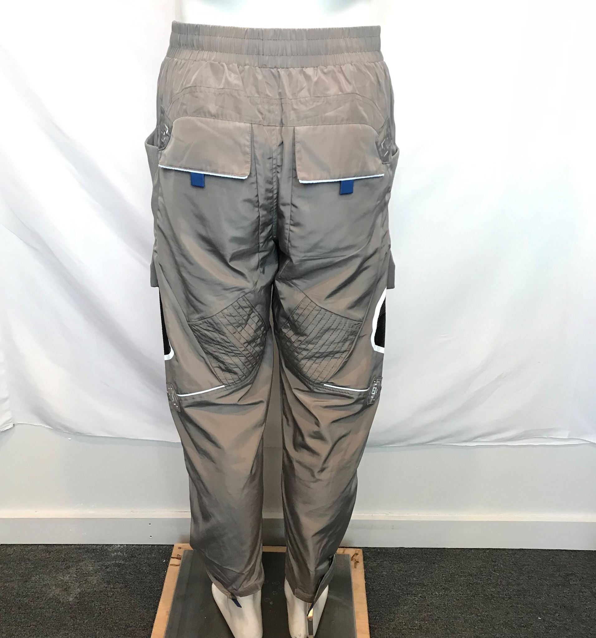 Les Benjamins Utility Pant 009 Gray Joggers Reflective Detail Men's Size S