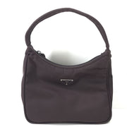 Prada Vintage 1st Generation Nylon Tessuto Mini Shoulder Bag Purse Plum Brown