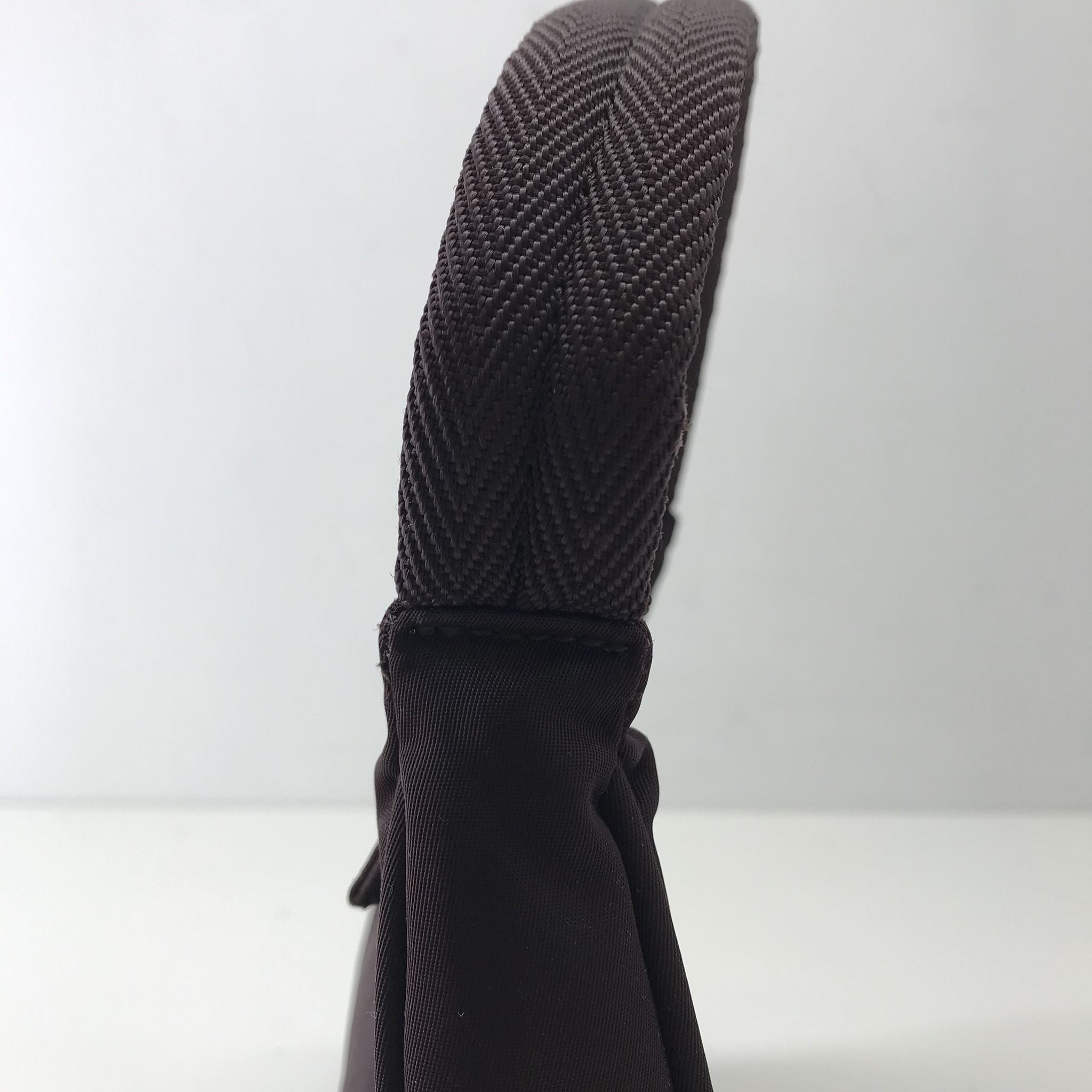 Prada Vintage 1st Generation Nylon Tessuto Mini Shoulder Bag Purse Plum Brown