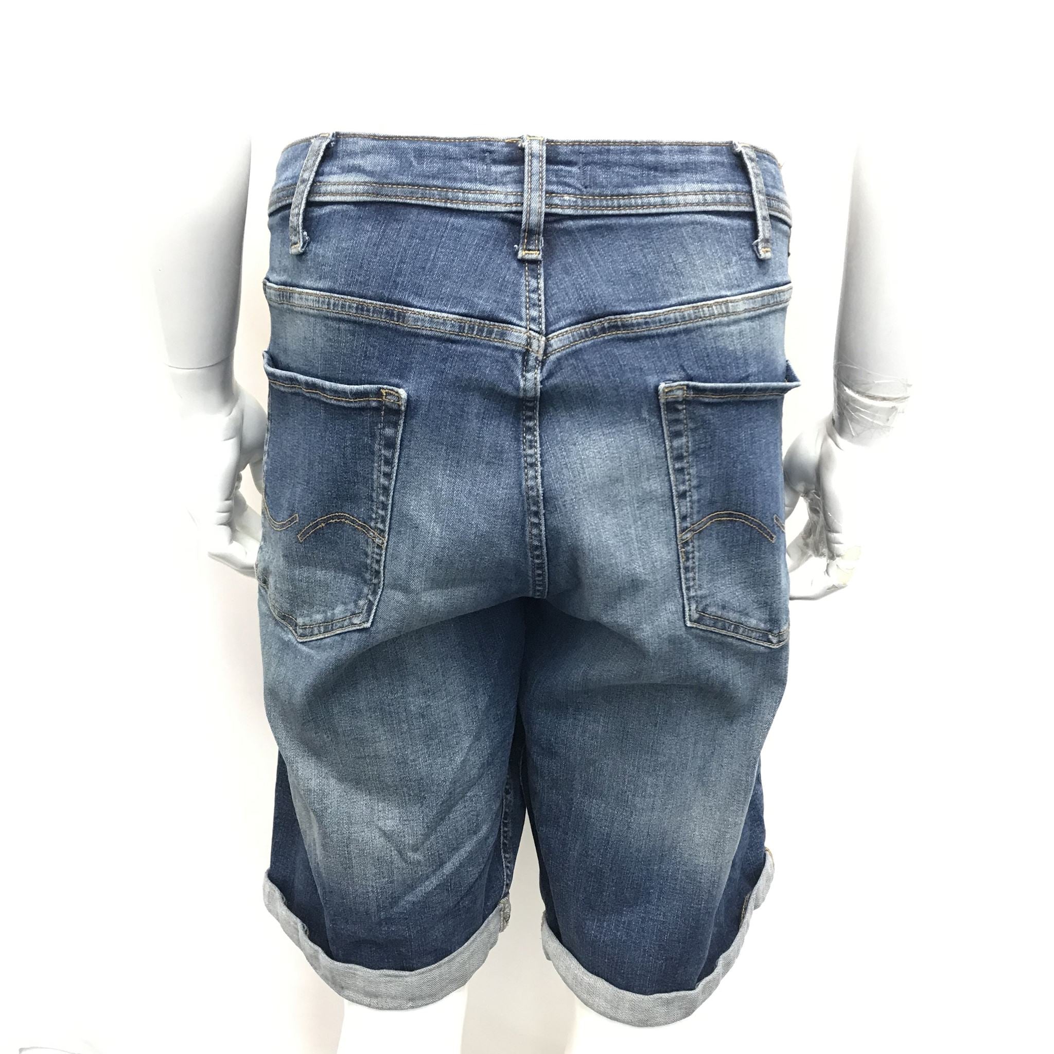 Jack and Jones JJ Rick Originals Men's Regular Fit Shorts Medium Wash Denim Sz 4