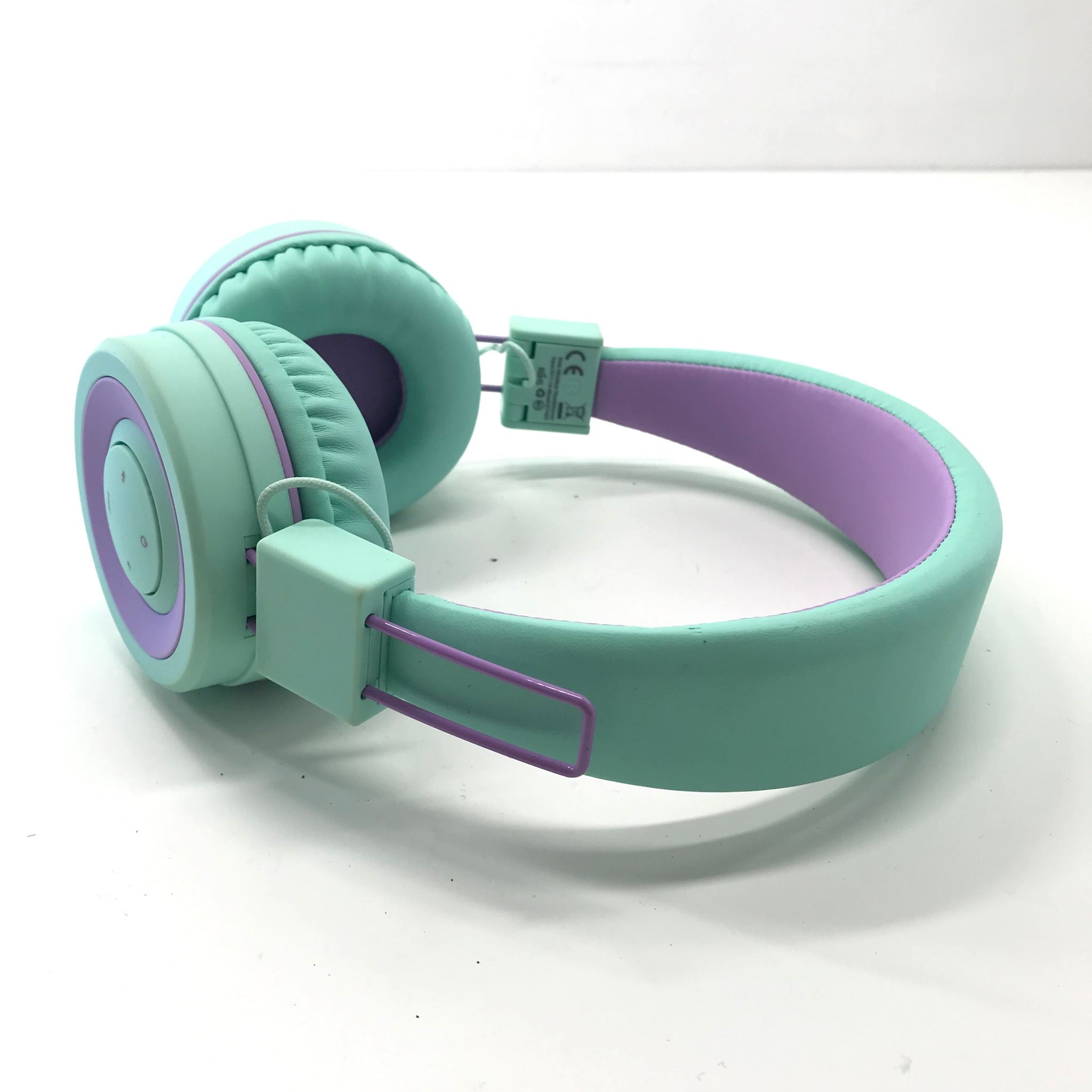 iClever Bth02 Kids Headphones Kids Wireless Headphones With Mic - Blue Purple