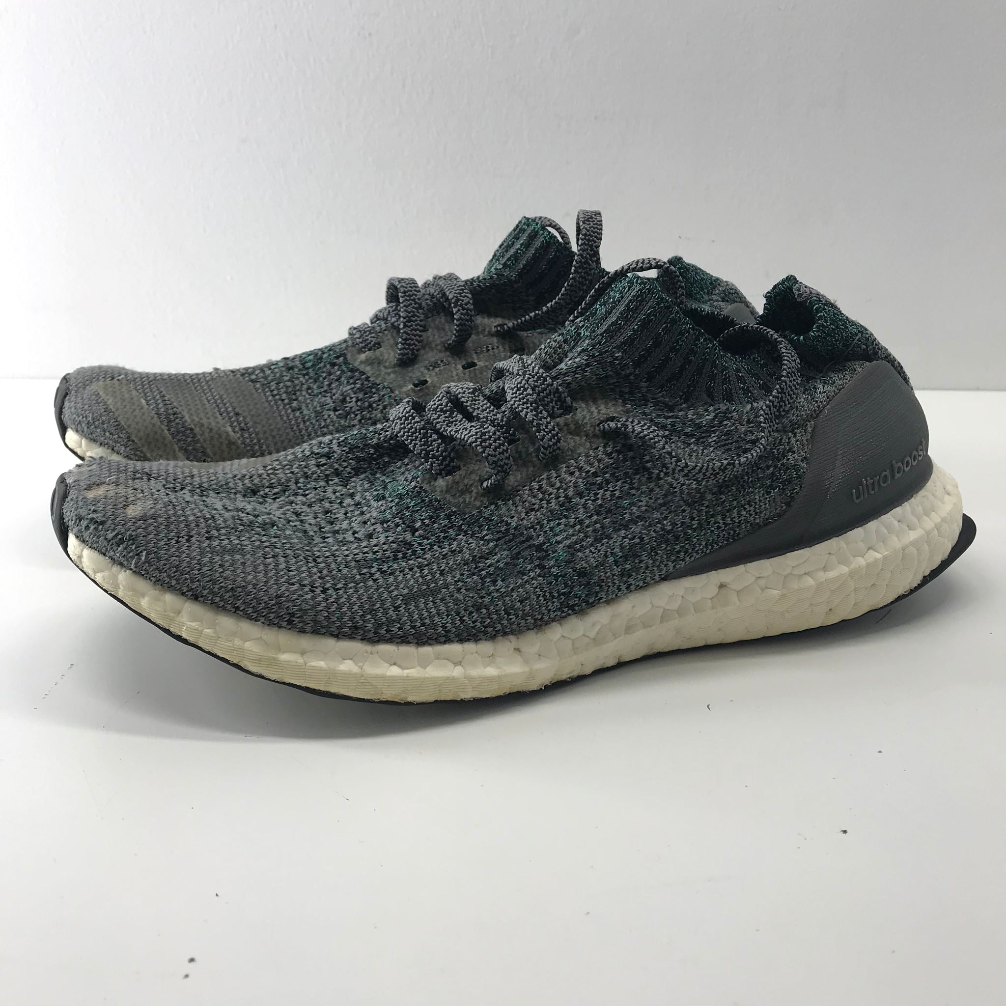 Adidas UltraBoost Uncaged Gray Green Sneakers Men's Size 8.5