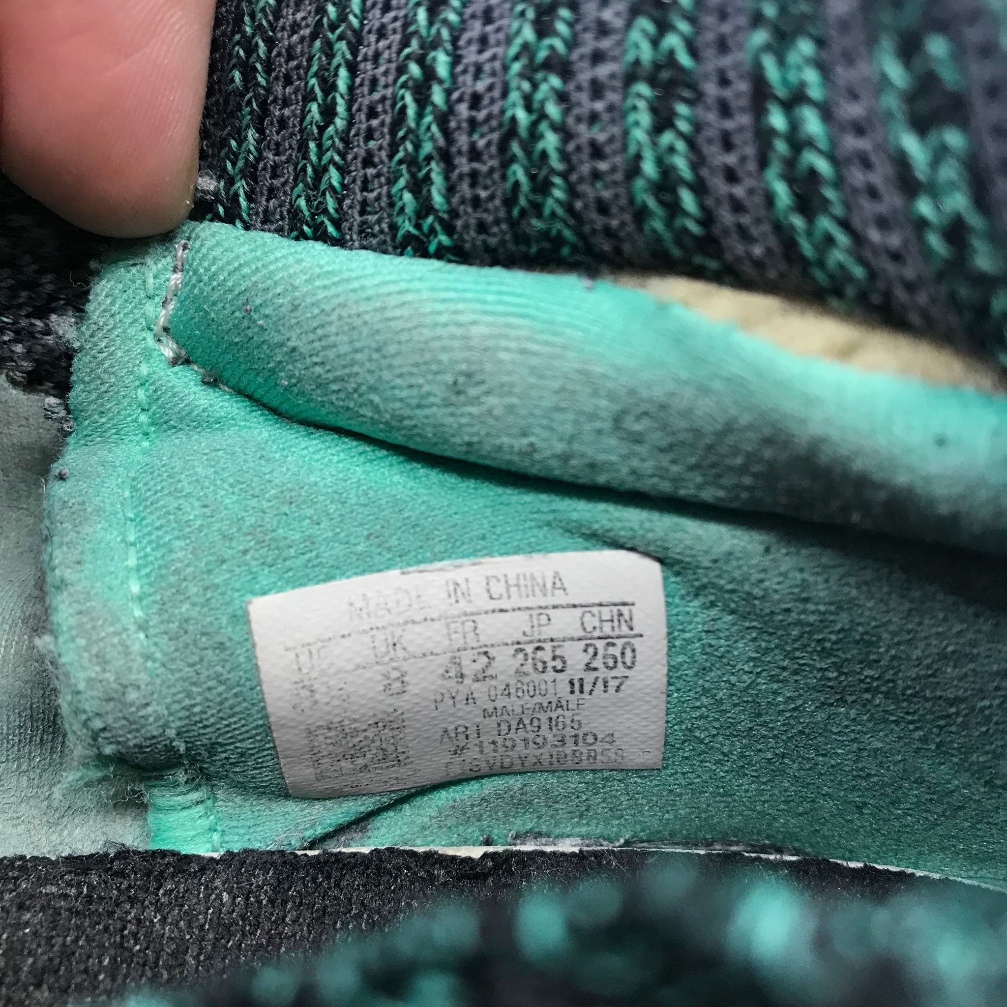 Adidas UltraBoost Uncaged Gray Green Sneakers Men's Size 8.5