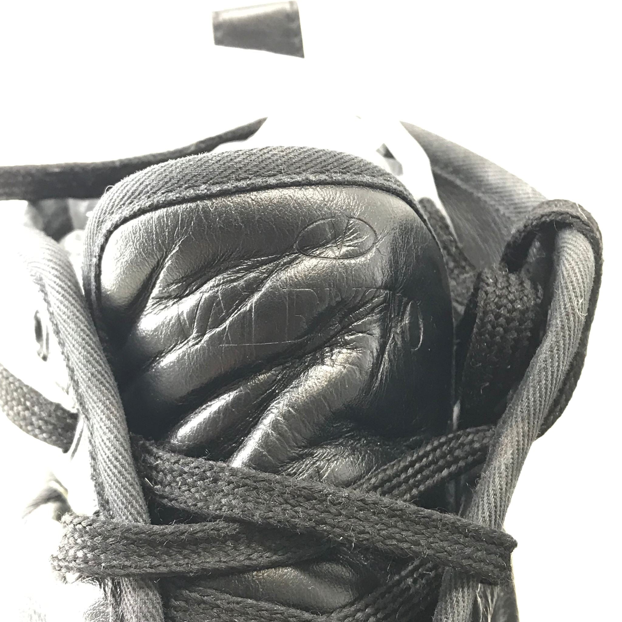 Valentino Garavani Men's VLTN High-Top Leather Sneakers Black Sz 10