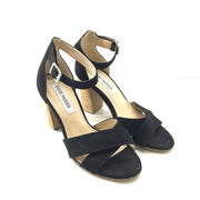 Steve Madden Women's Stacked Block Heel Faux Suede Sandals Sz 5.5
