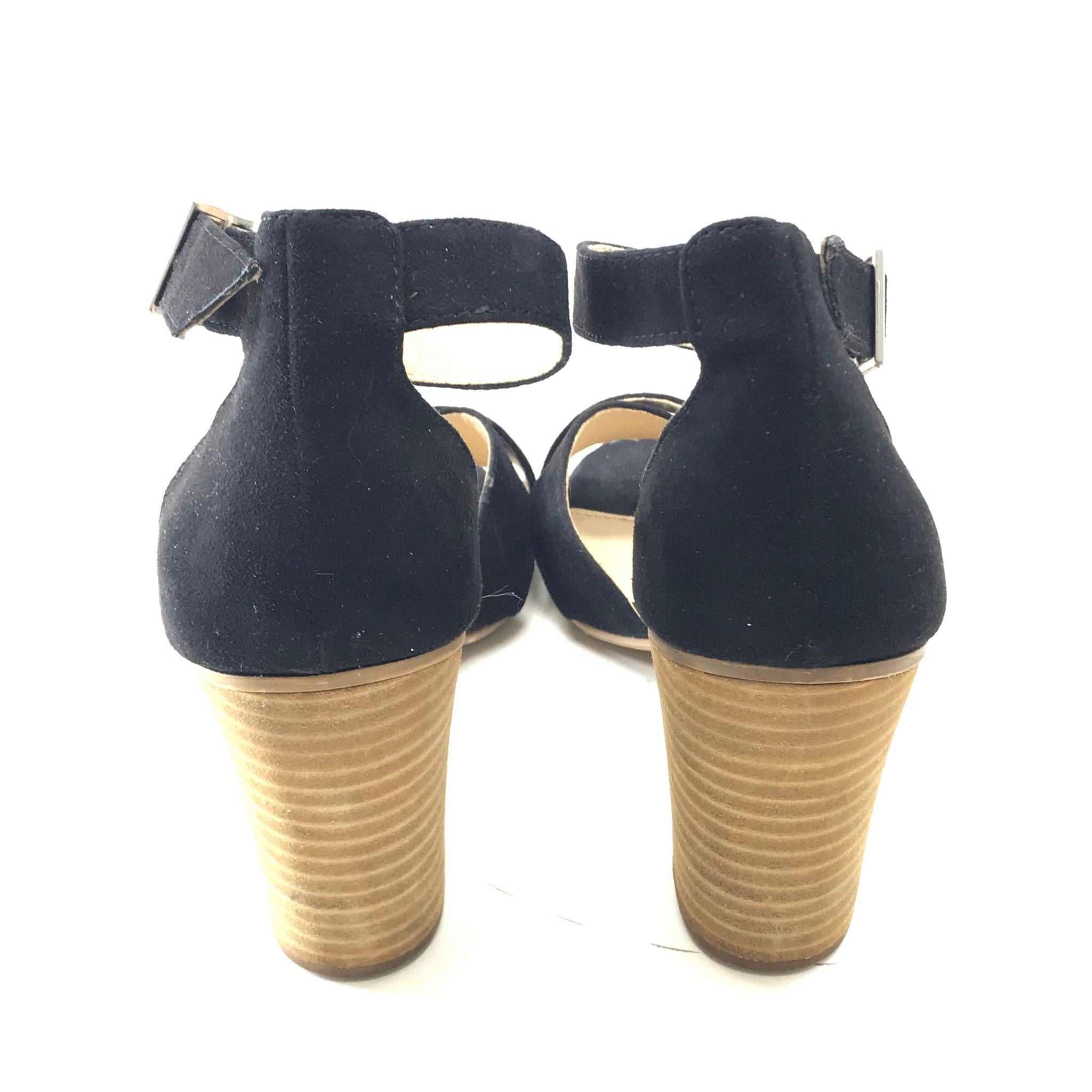Steve Madden Women's Stacked Block Heel Faux Suede Sandals Sz 5.5