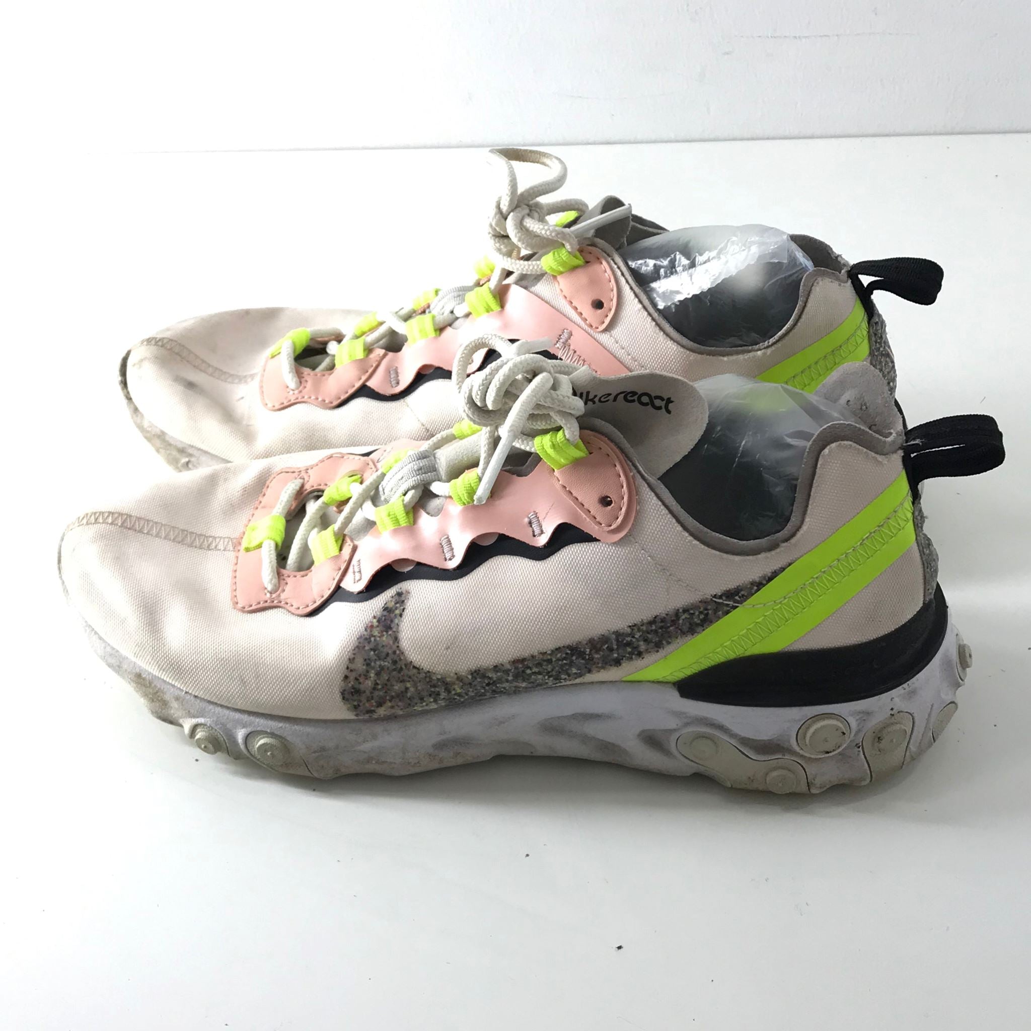 Nike React Element 55 Premium Sneakers Women's US Sz 8.5 CD6964-600 Soft Pink