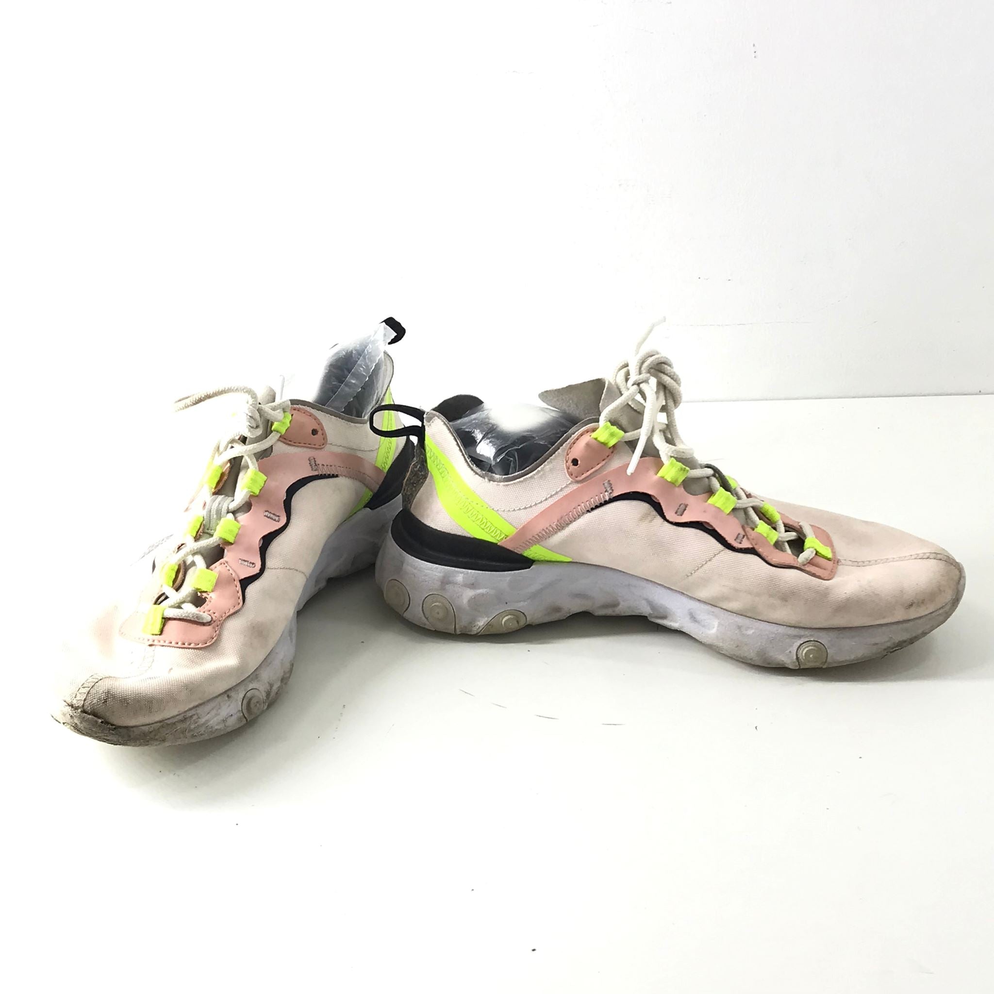 Nike React Element 55 Premium Sneakers Women's US Sz 8.5 CD6964-600 Soft Pink