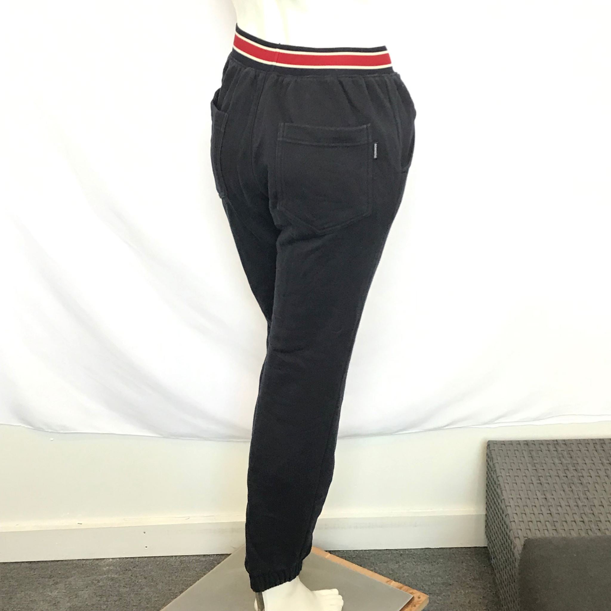 Romantic Crown Women's RMT CRW Pin Tuck Navy Blue Sweatpants Sz S