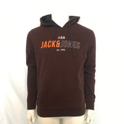 Jack & Jones Men's Burgundy Red JCOMondo Hoodie Sweatshirt Sz M