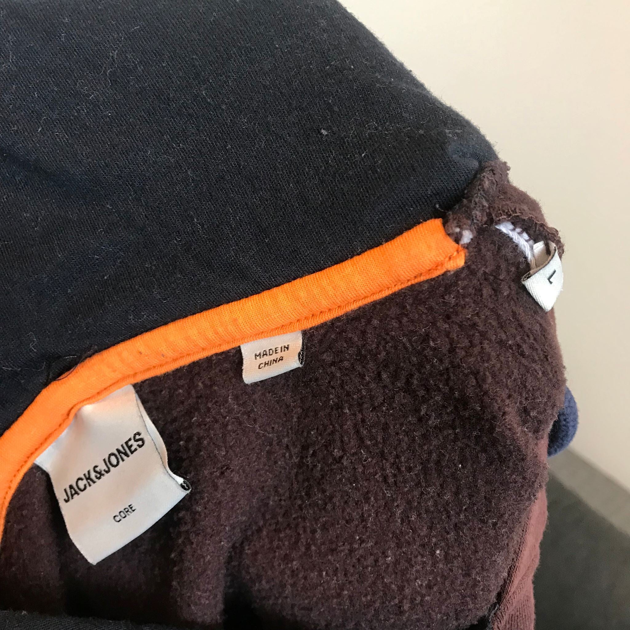 Jack & Jones Men's Burgundy Red JCOMondo Hoodie Sweatshirt Sz M