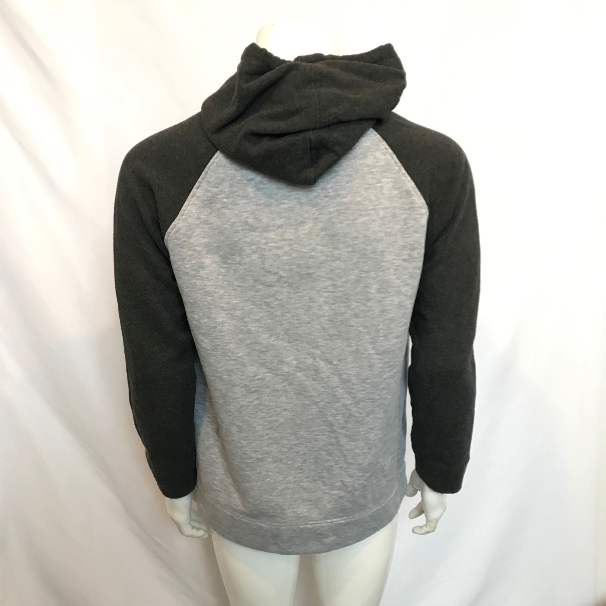 Jack and Jones Men's Gray Black Combo Core Hooded Sweatshirt Size L