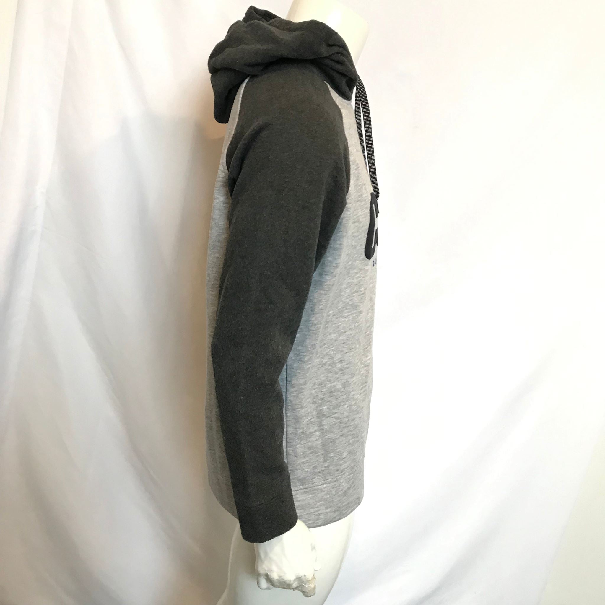 Jack and Jones Men's Gray Black Combo Core Hooded Sweatshirt Size L