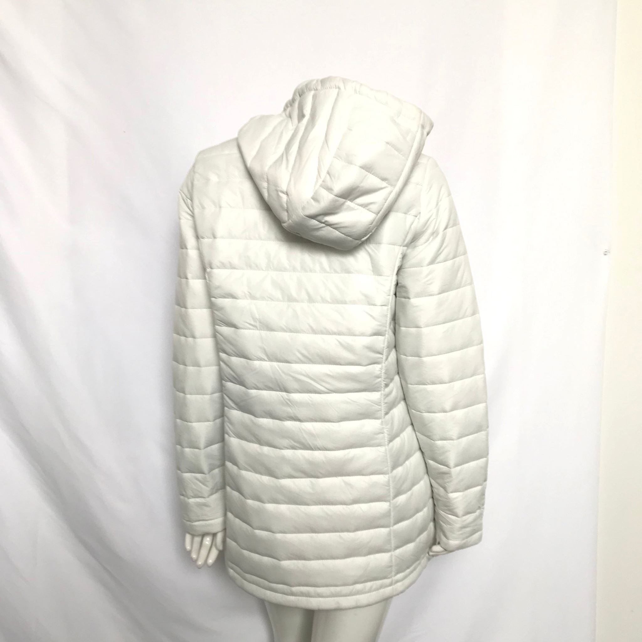Mountain Ridge Women's Soft Lightweight Puffer Jacket White Sz M