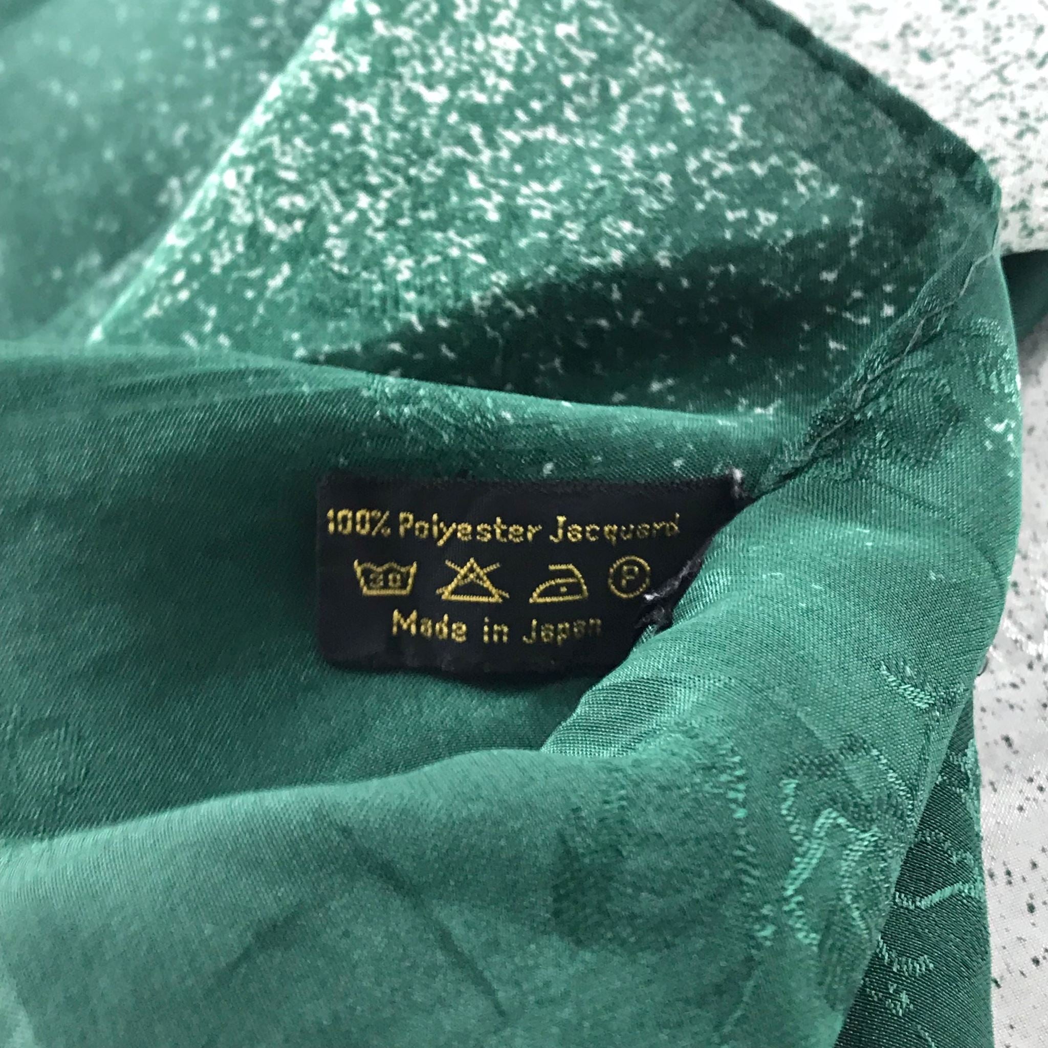Jehau de Fabrigues Polyester Scarf Green 30" x 30"