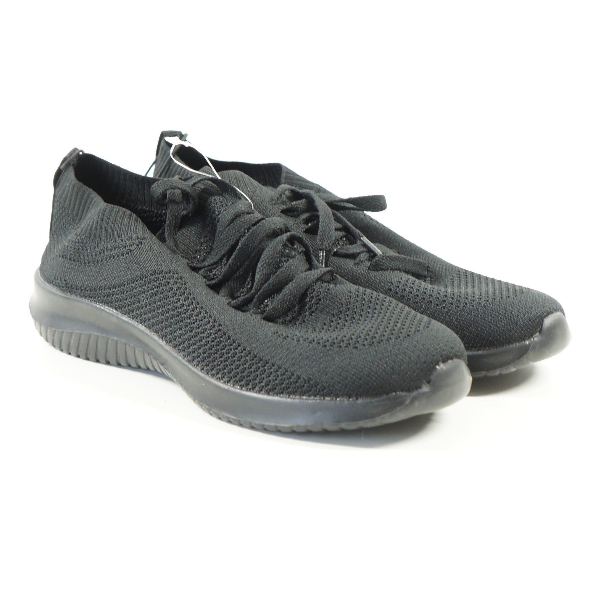 Plush Memory Foam Slip-on Black Shoes Sneakers Women's Sz 9