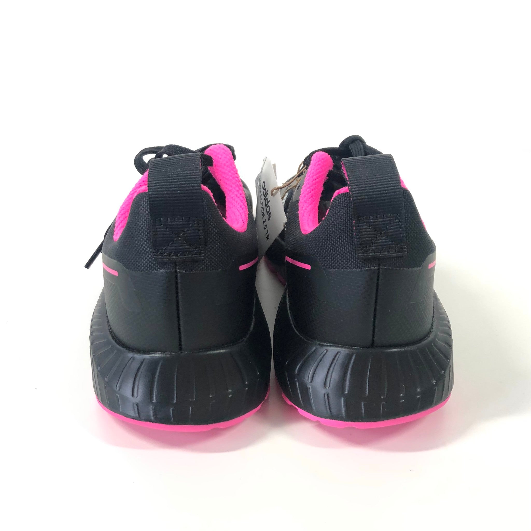 adidas Run Falcon 2.0 TR Running Shoes Sneakers Black Pink Sz 5.5 FZ3585