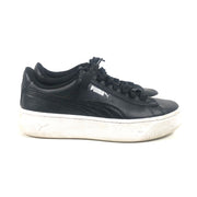 PUMA Vikky Stacked Leather Sneakers Women's Shoes Sz 7 Black 369143-01