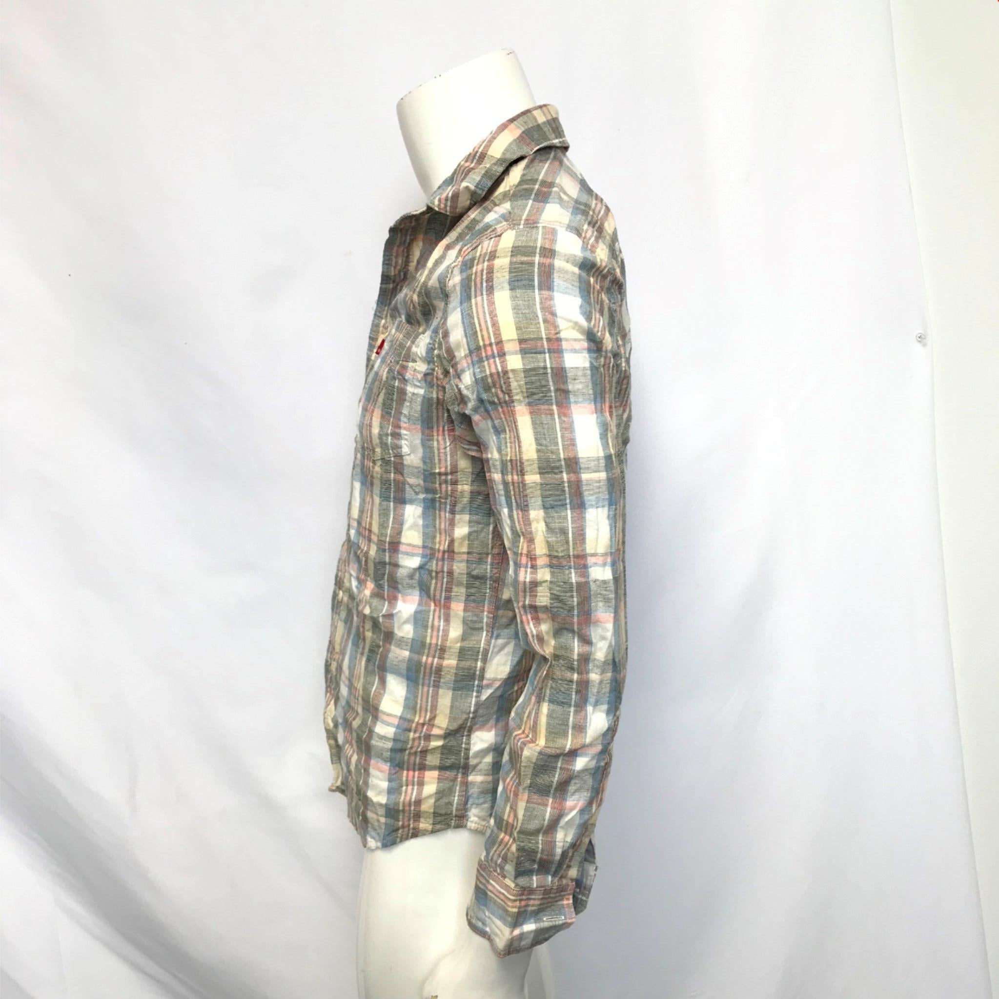 Levi's Men's Sunset 1 Pocket Standard Hemp Buttoned Shirt Sz S