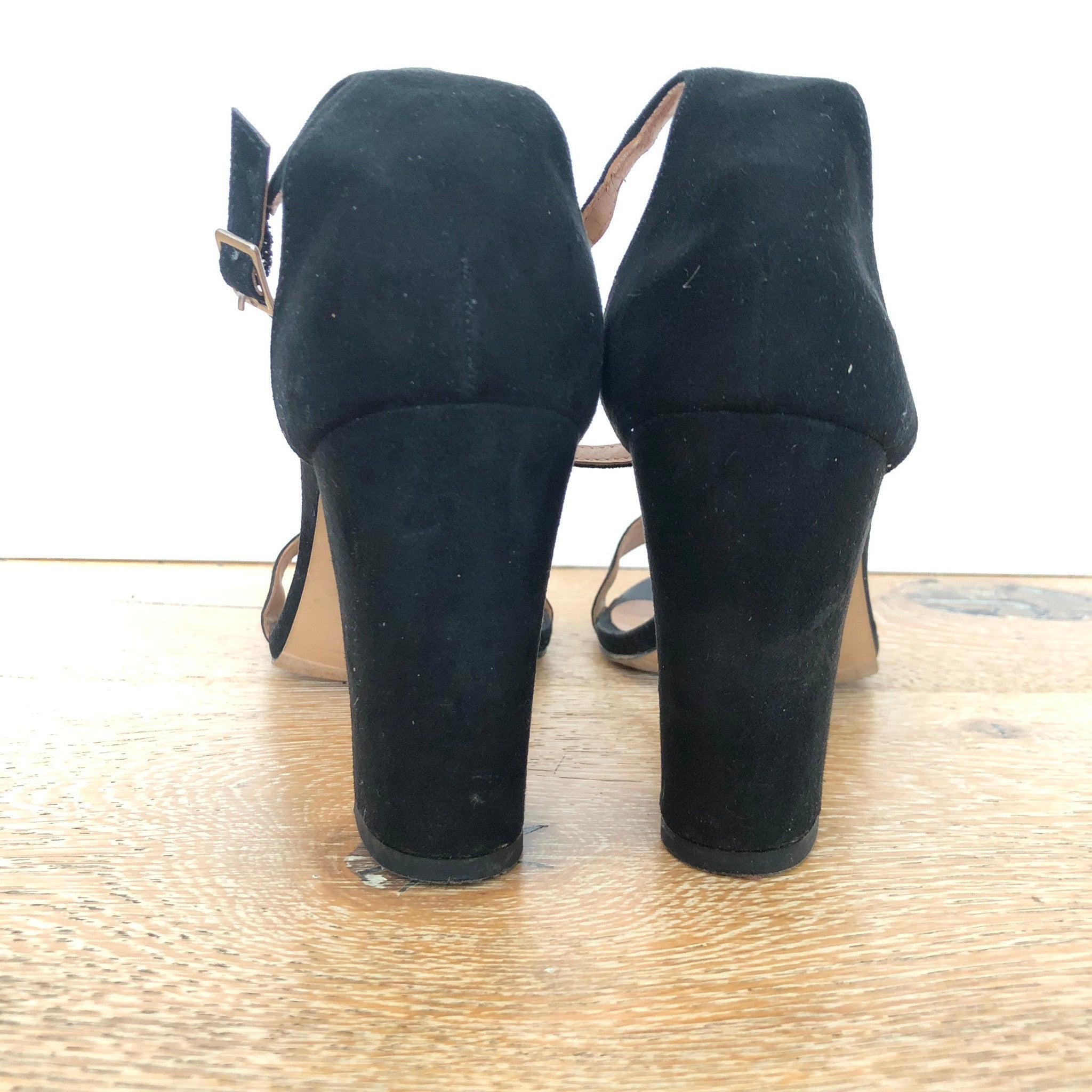 Madden Girl Women's Beella Ankle Strap Sandals Black Sz 7