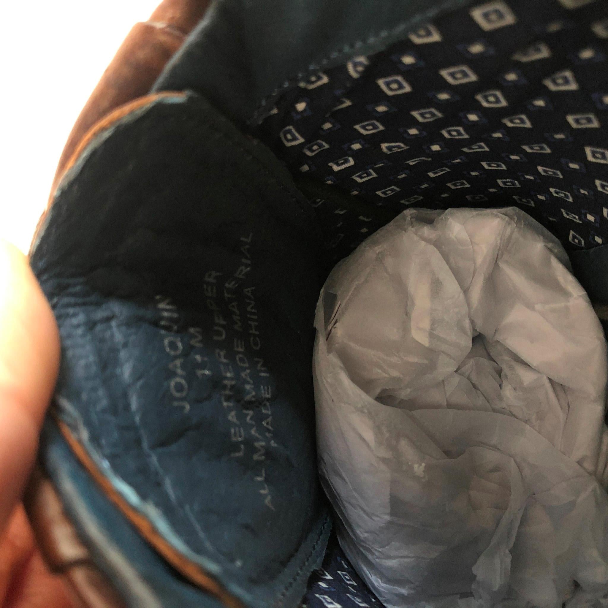 Steve Madden Men's 'Joaquin' Brown Leather Oxford Dress Shoes Sz 11