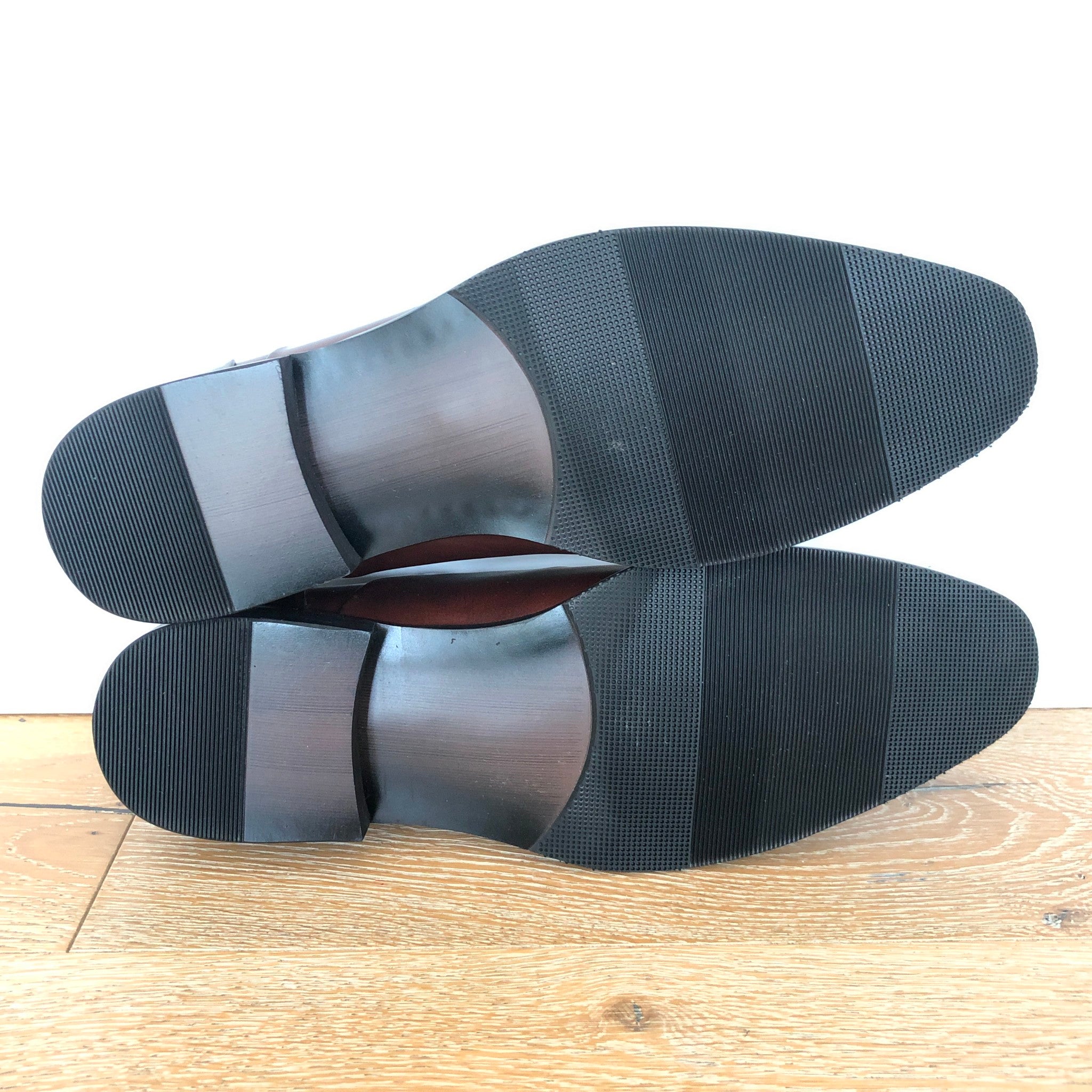 Steve Madden Men's 'Joaquin' Brown Leather Oxford Dress Shoes Sz 11