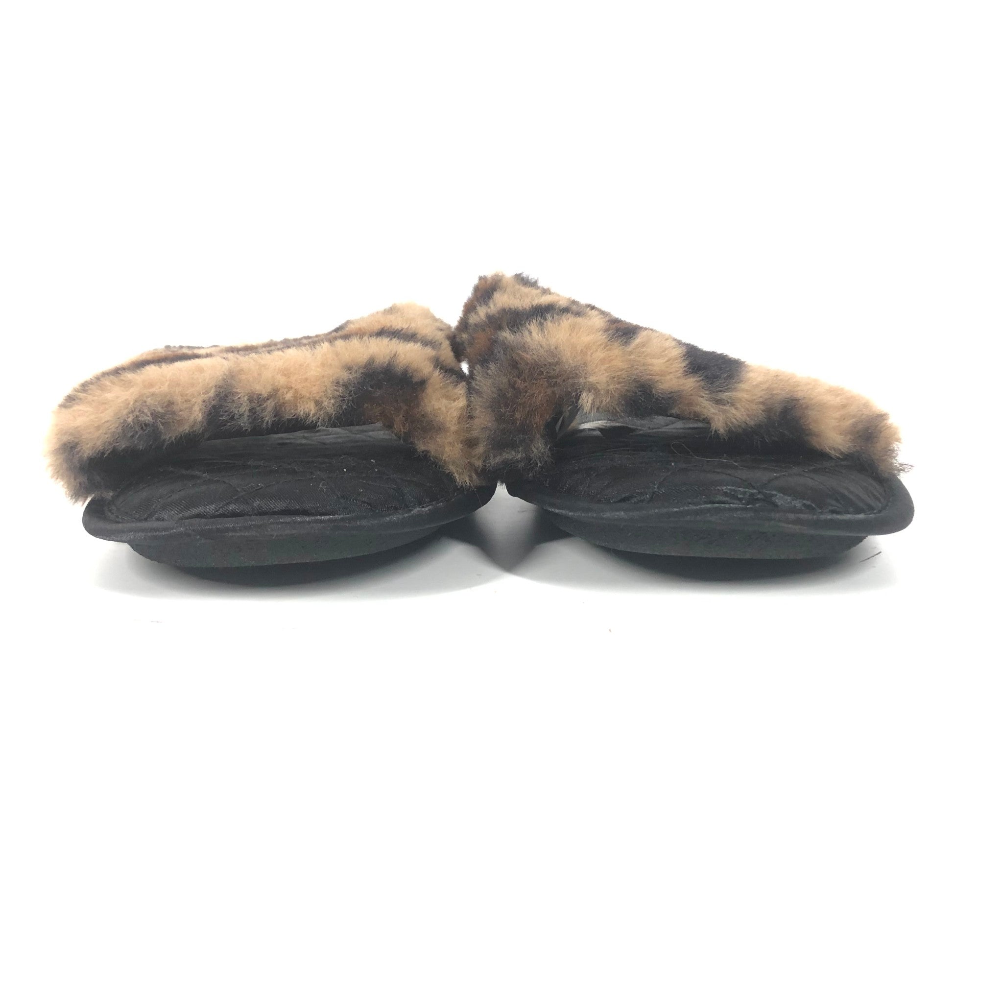 Aldo Feari Slippers Leopard Faux Fur Sz 7/8