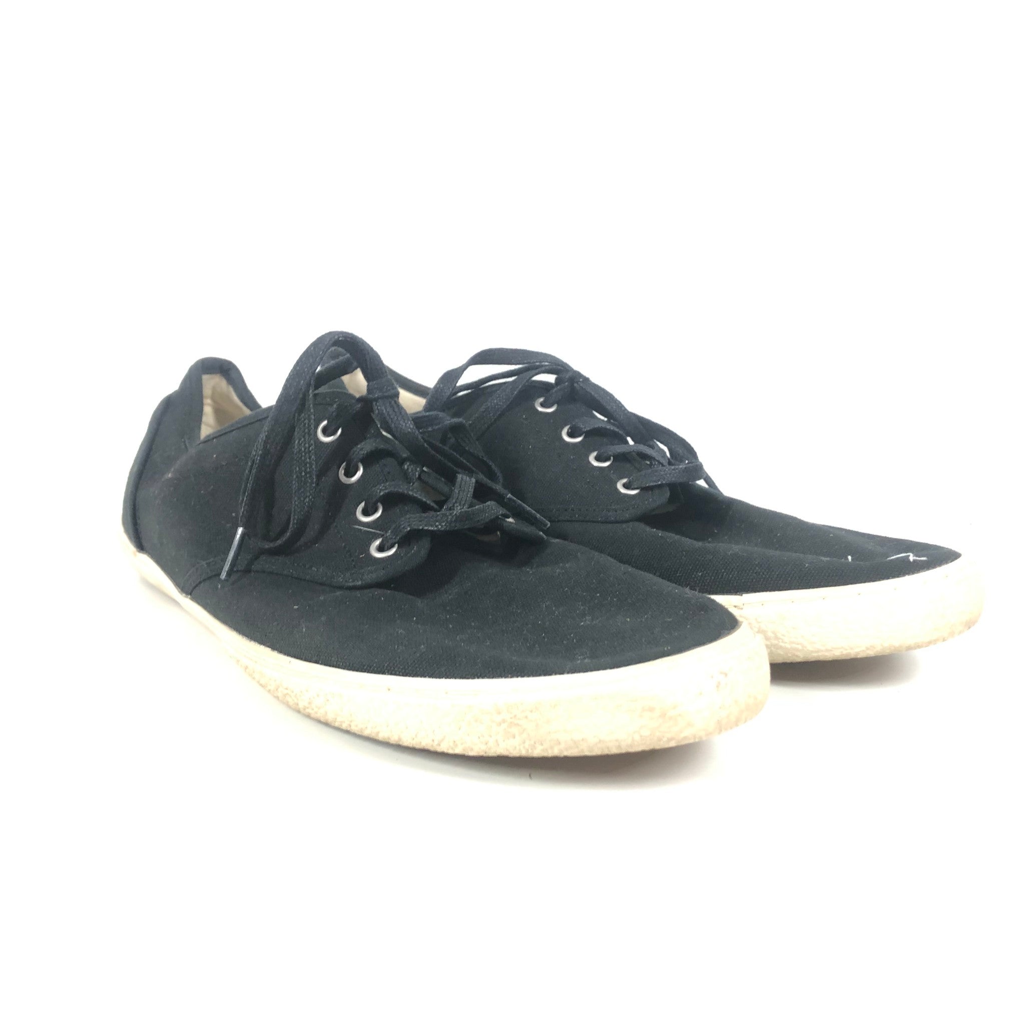 Polo Ralph Lauren 'Ethan Lace' Low Canvas Casual Shoes US Sz 12 - Black