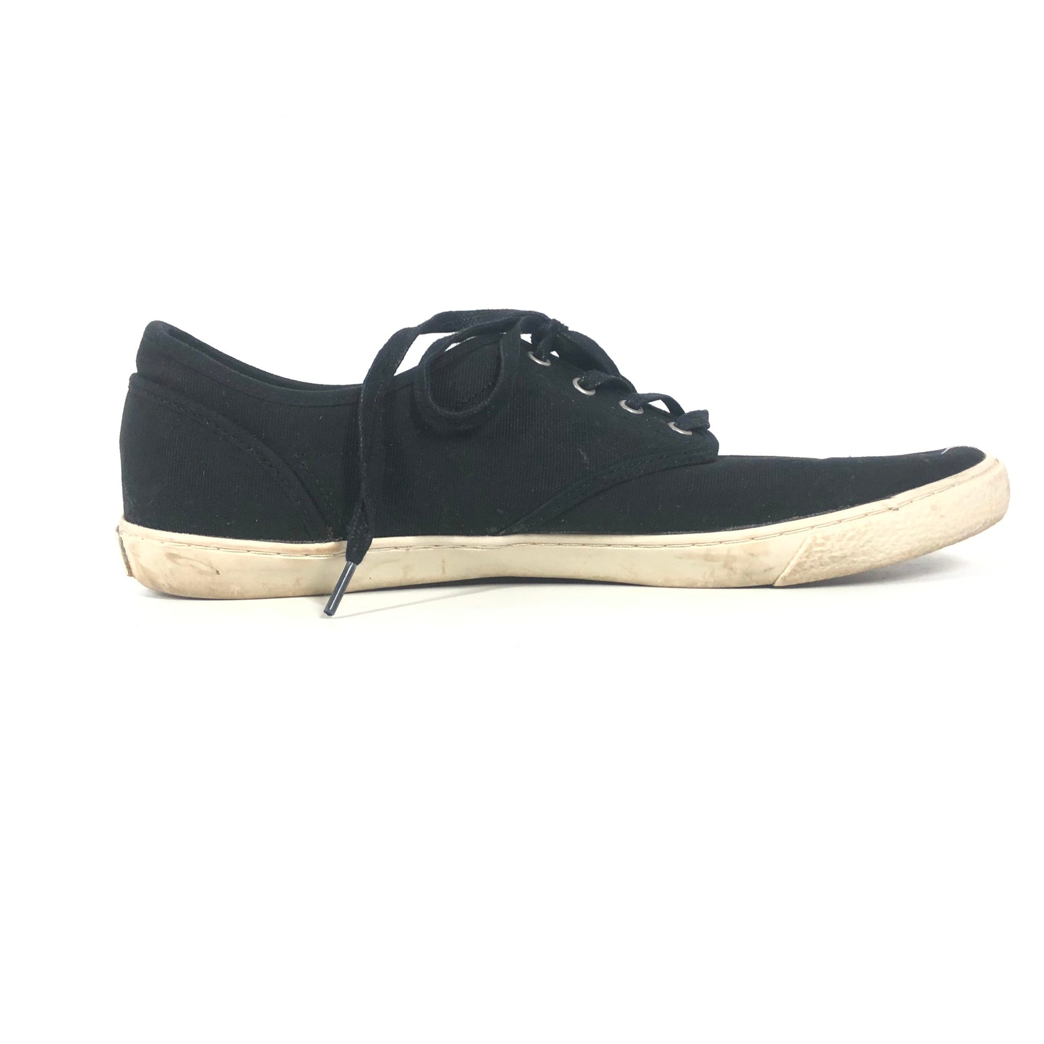 Polo Ralph Lauren 'Ethan Lace' Low Canvas Casual Shoes US Sz 12 - Black