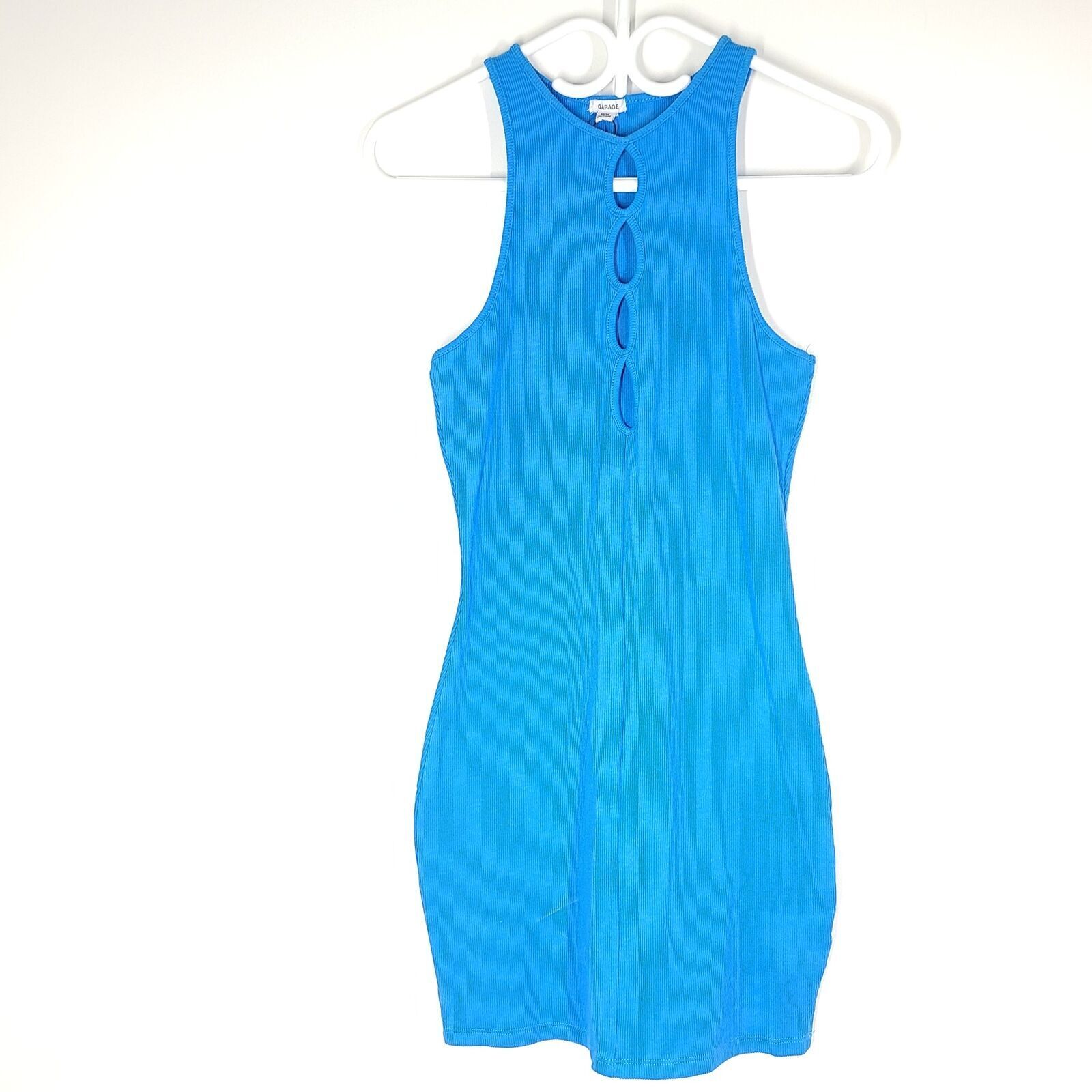 Garage Women's Peek-A-Boo Tank Dress Brilliant Blue Size M