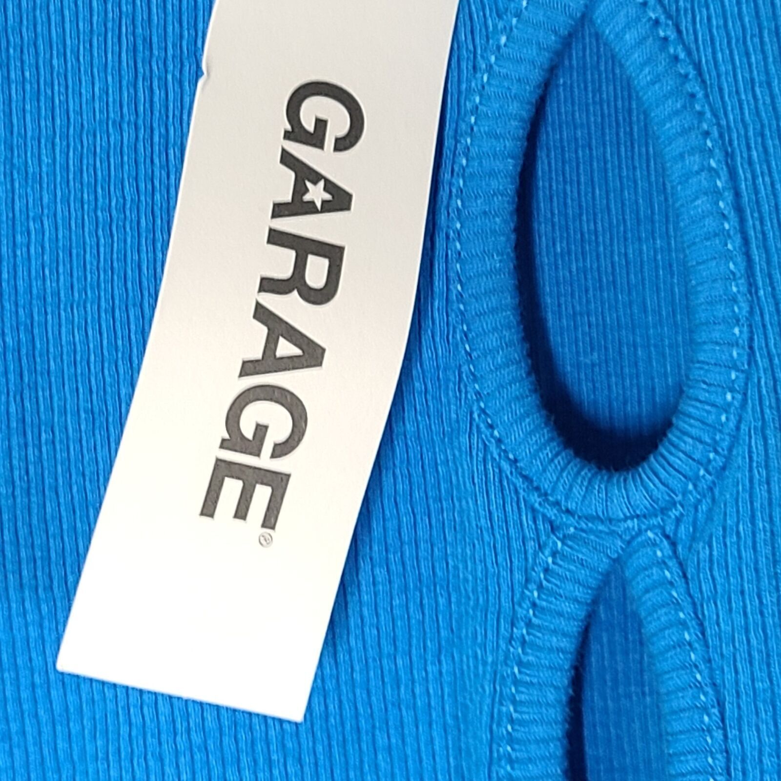 Garage Women's Peek-A-Boo Tank Dress Brilliant Blue Size M