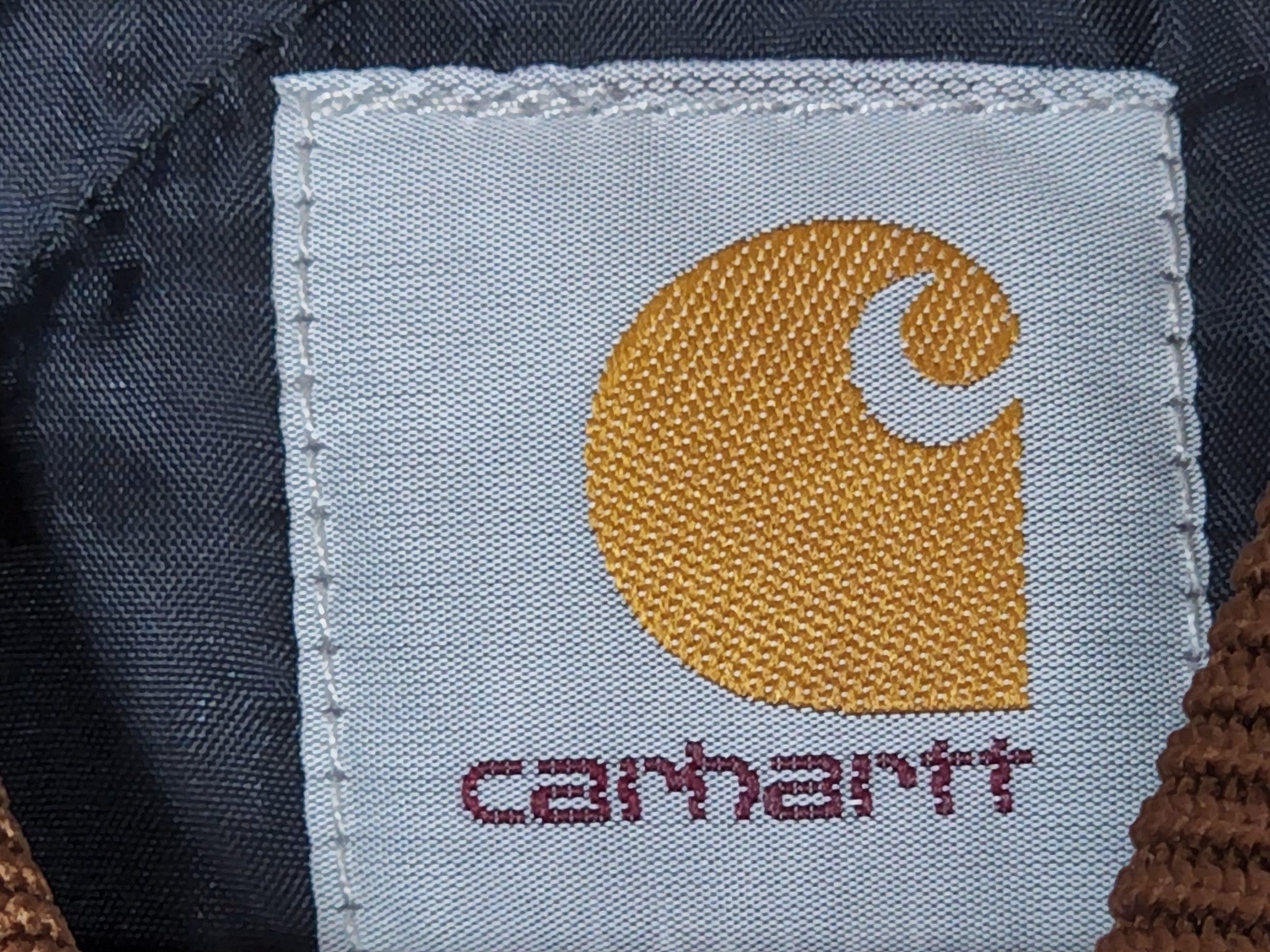 Carhartt Men's Relaxed Fit Firm Duck Insulated Rib Collar Vest Brown Sz 2XL XXL