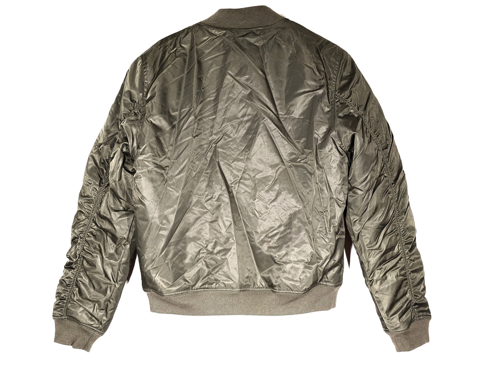 Adidas Originals Men's Trefoil Padded Bomber Jacket ED5826 Olive Green Sz S